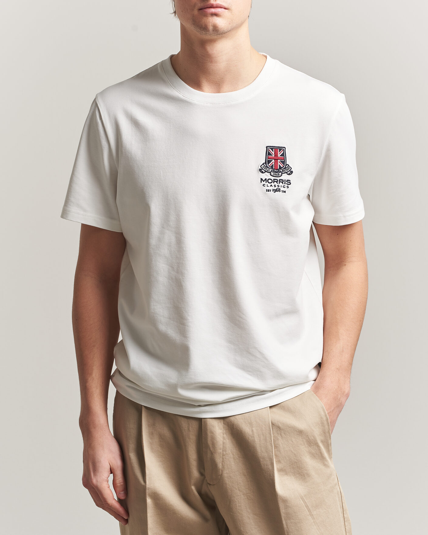 Mies | T-paidat | Morris | Barton T-Shirt Off White