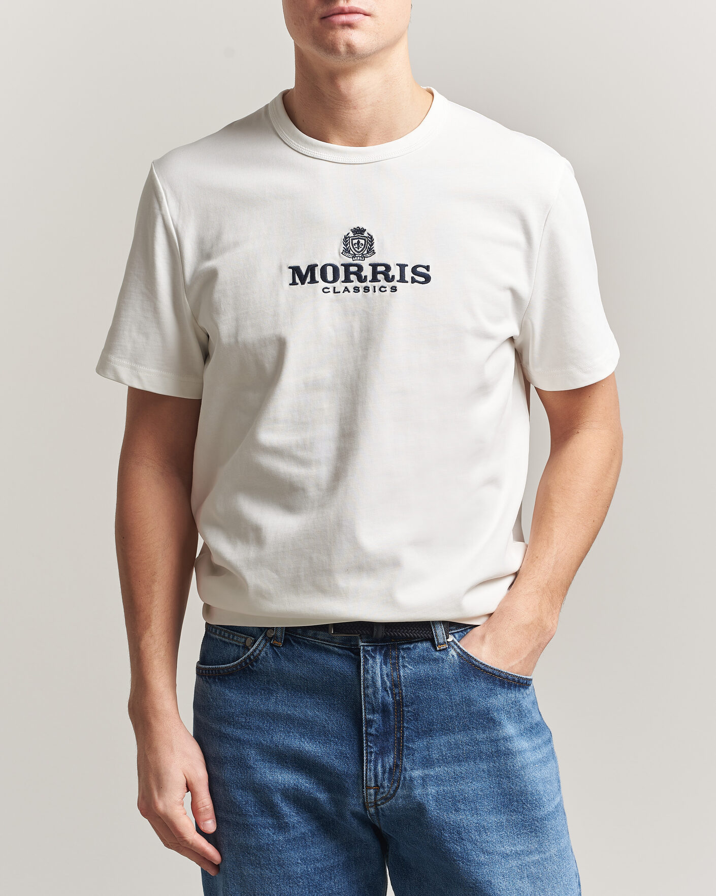 Mies | T-paidat | Morris | Brian T-Shirt Off White