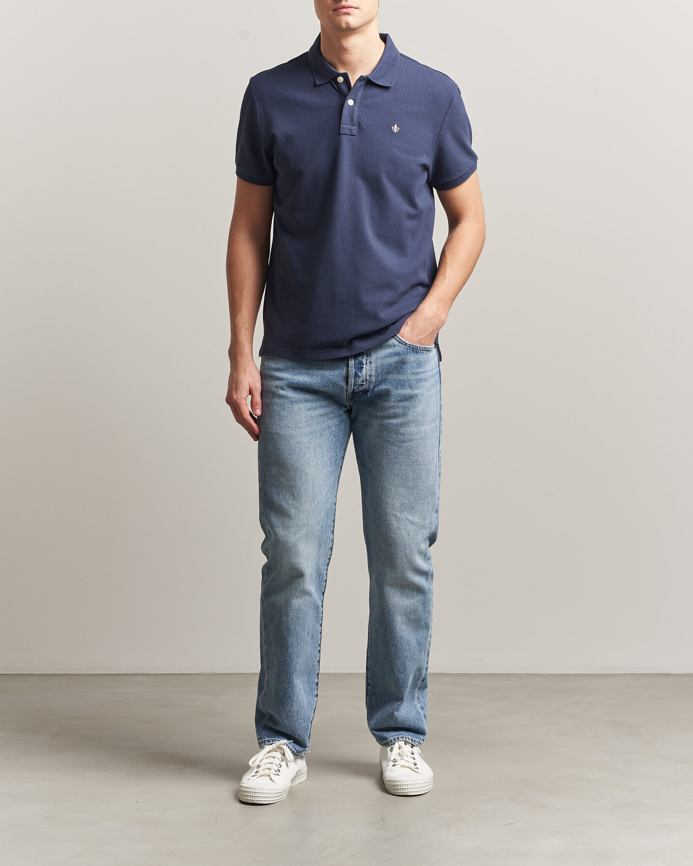 Mies | Pikeet | Morris | New Pique Dark Blue