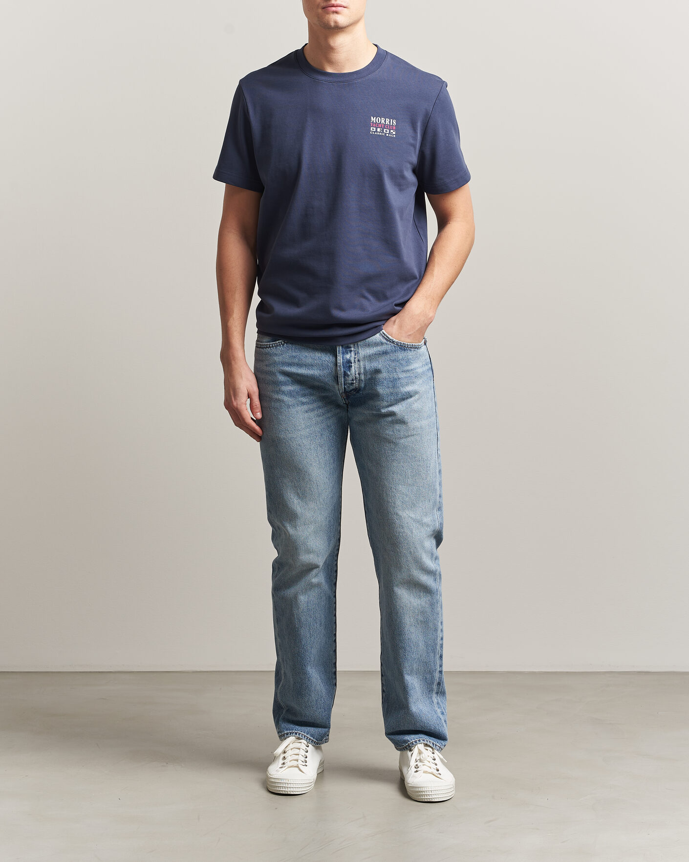 Mies | T-paidat | Morris | Nevile T-Shirt Navy