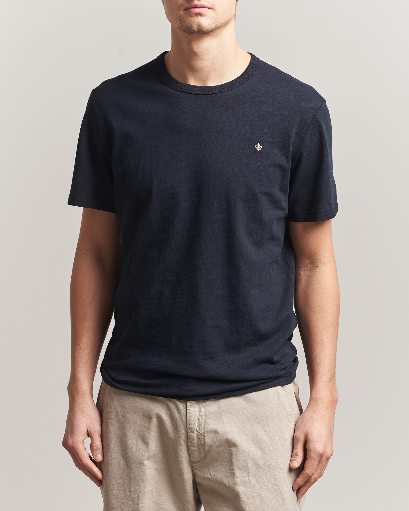 Mies | T-paidat | Morris | Watson Slub T-Shirt Dark Blue