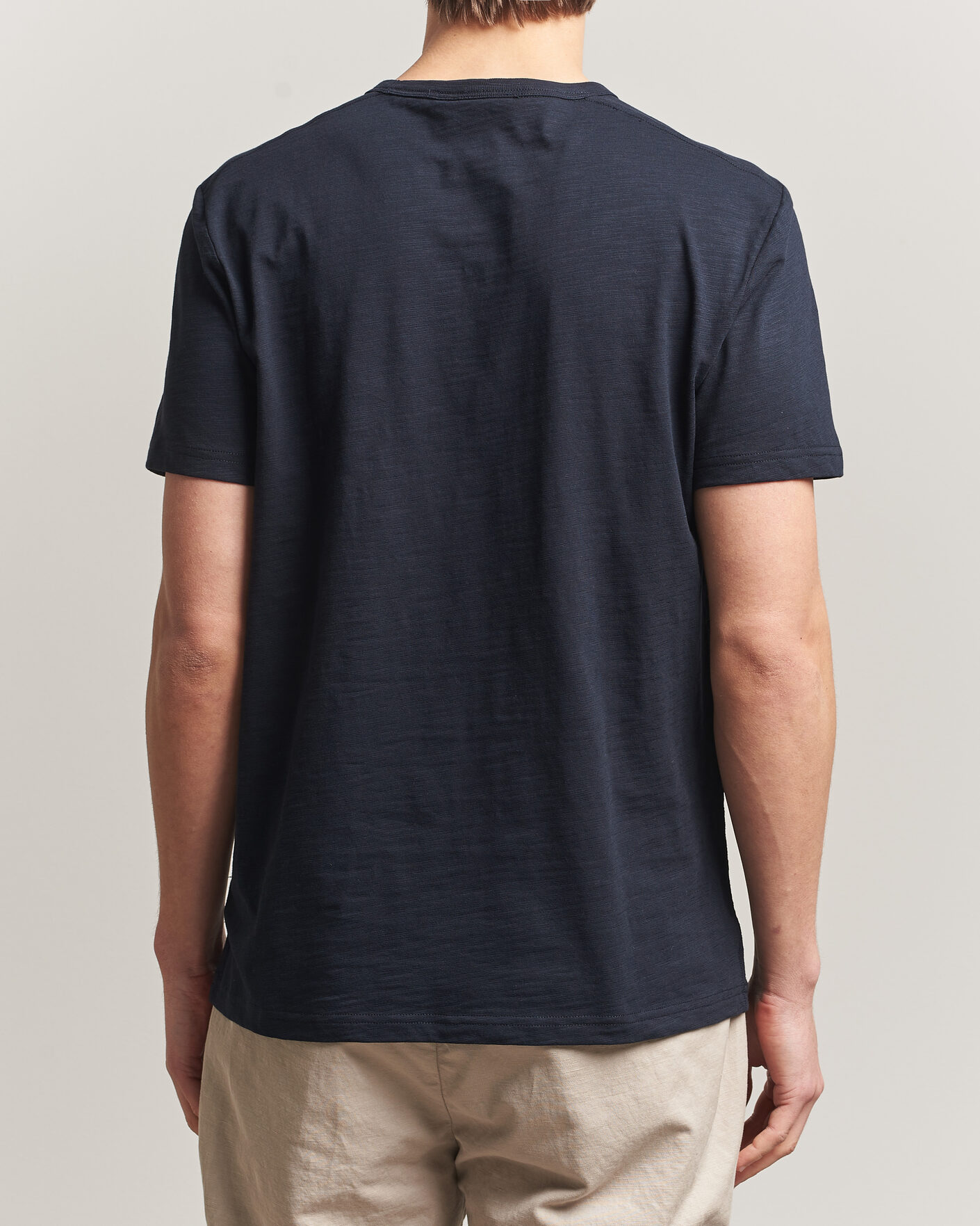 Mies | T-paidat | Morris | Watson Slub T-Shirt Dark Blue