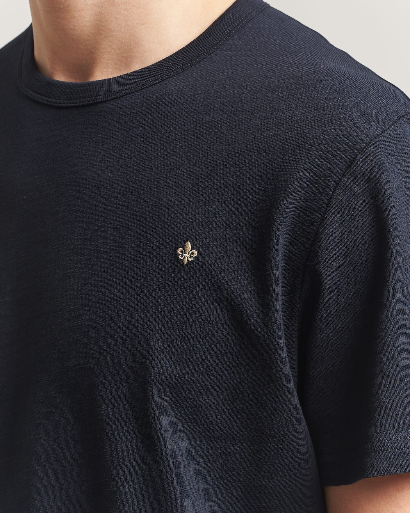 Mies | T-paidat | Morris | Watson Slub T-Shirt Dark Blue