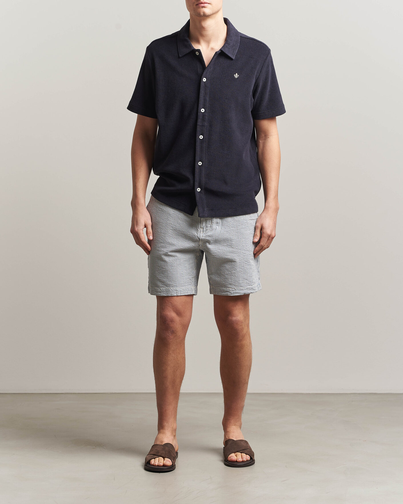 Mies | Pikeet | Morris | Lily Terry Shirt Navy