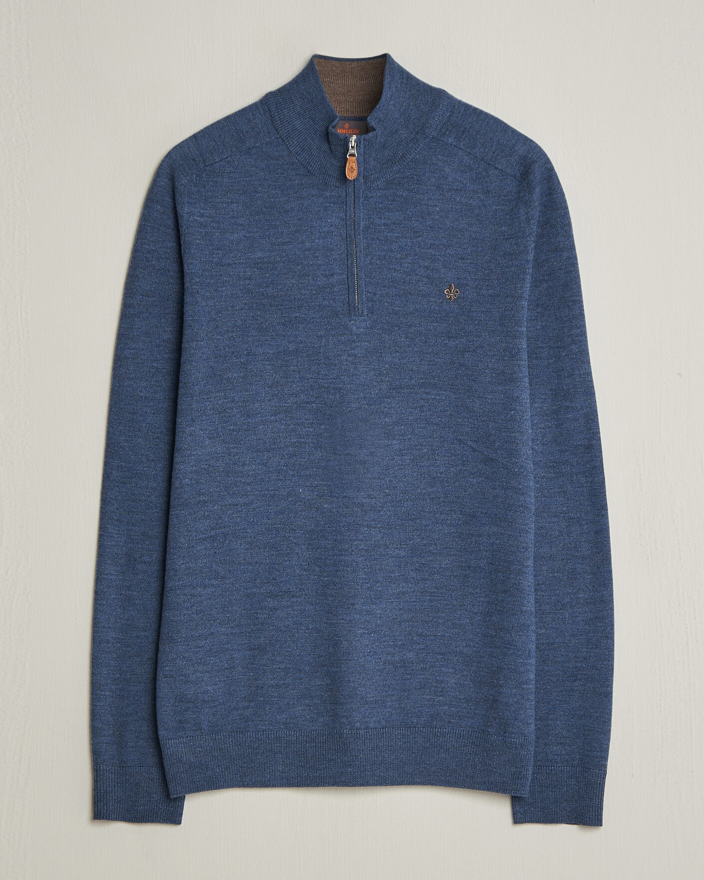 Mies | Puserot | Morris | John Merino Half-Zip Blue