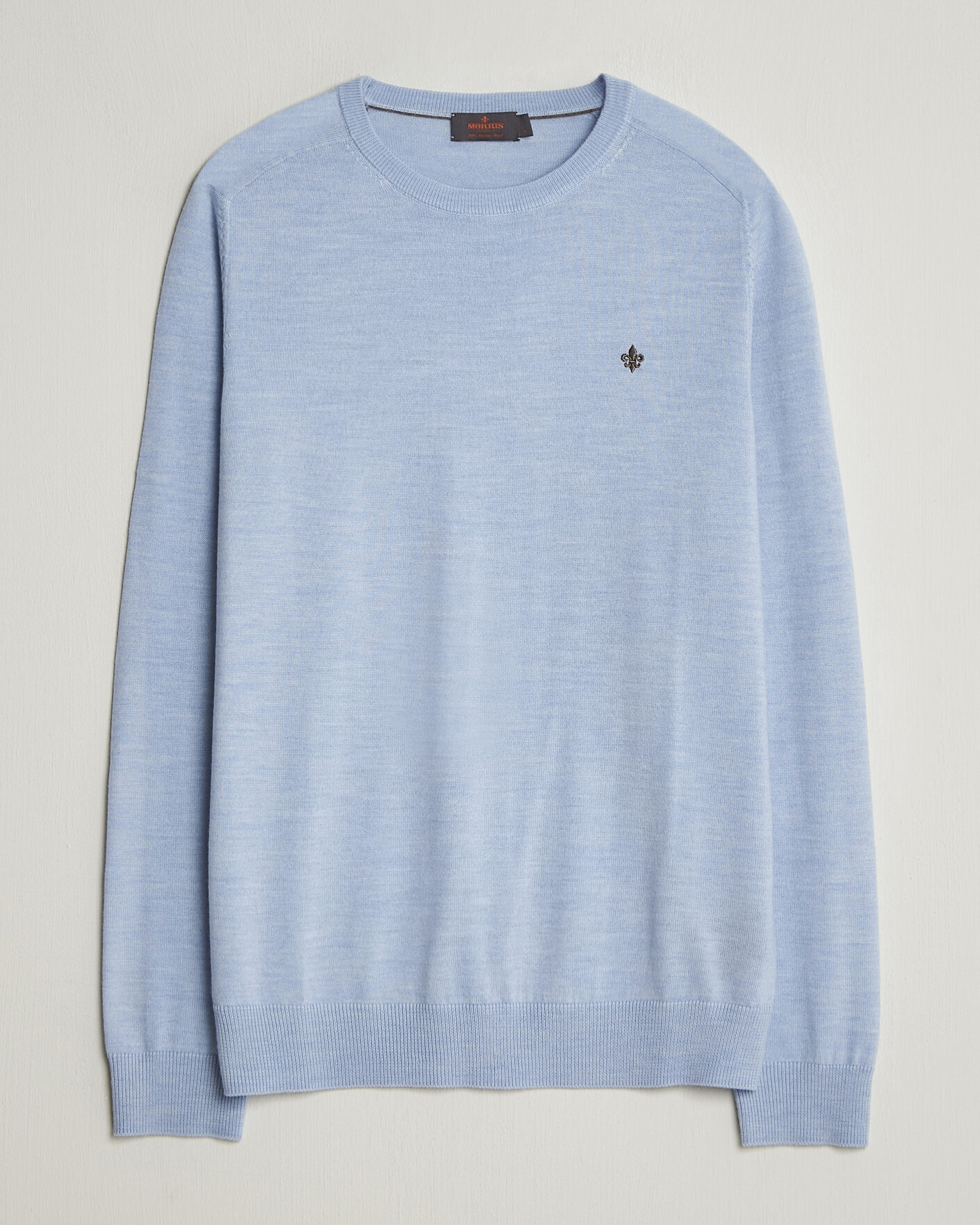 Mies | Puserot | Morris | Merino Oneck Light Blue