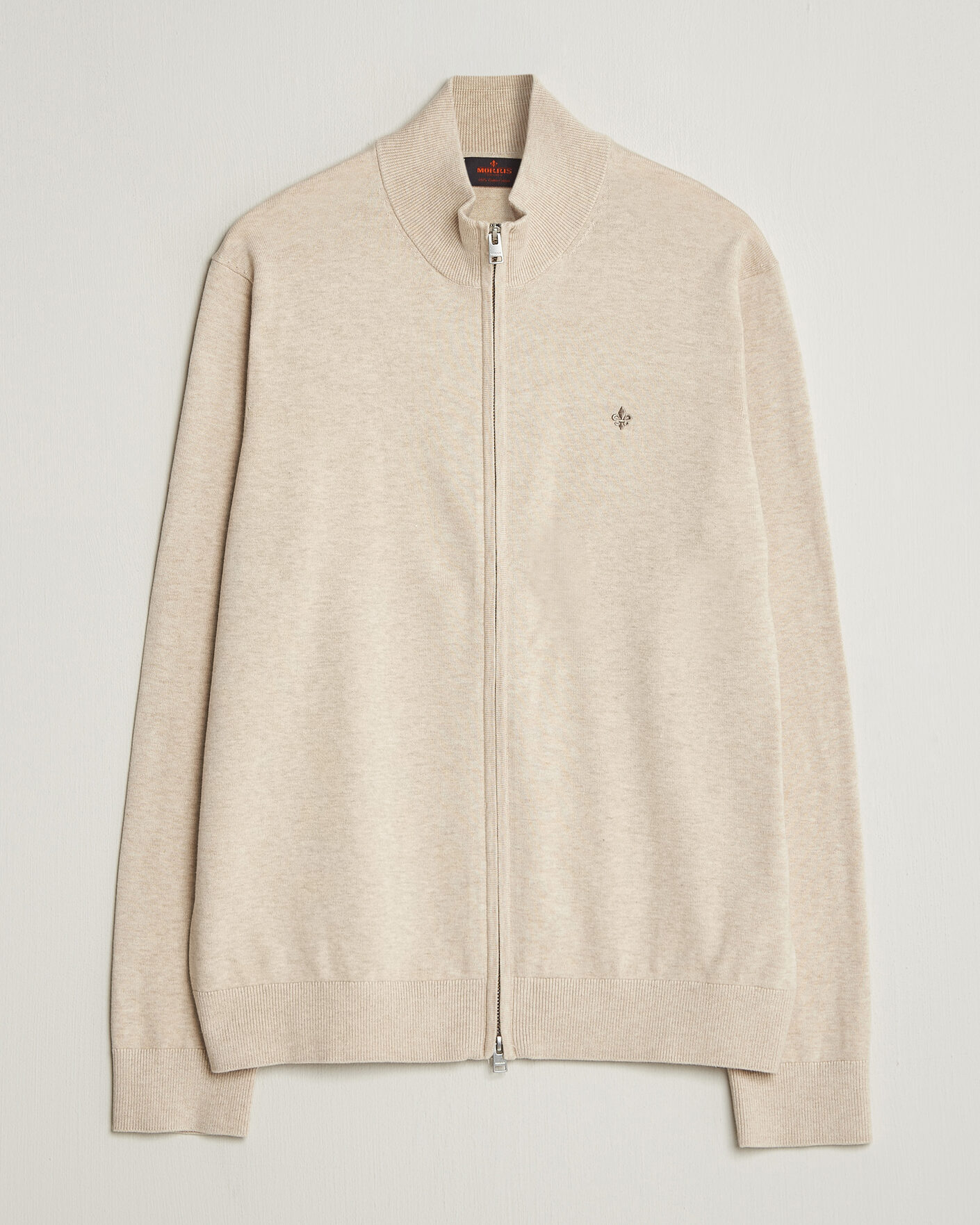 Mies | Puserot | Morris | Riley Zip Cardigan Khaki