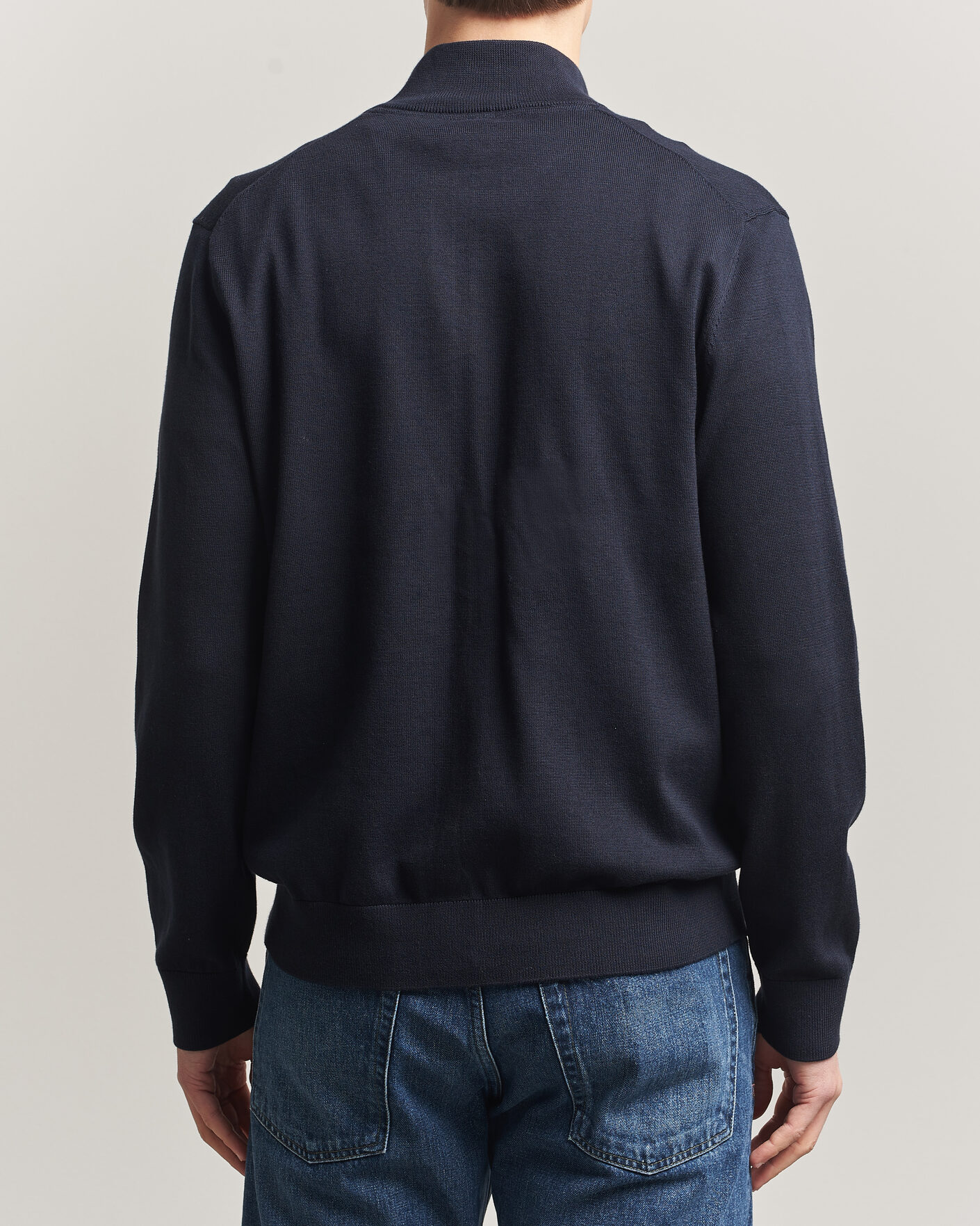 Mies | Puserot | Morris | Riley Zip Cardigan Navy