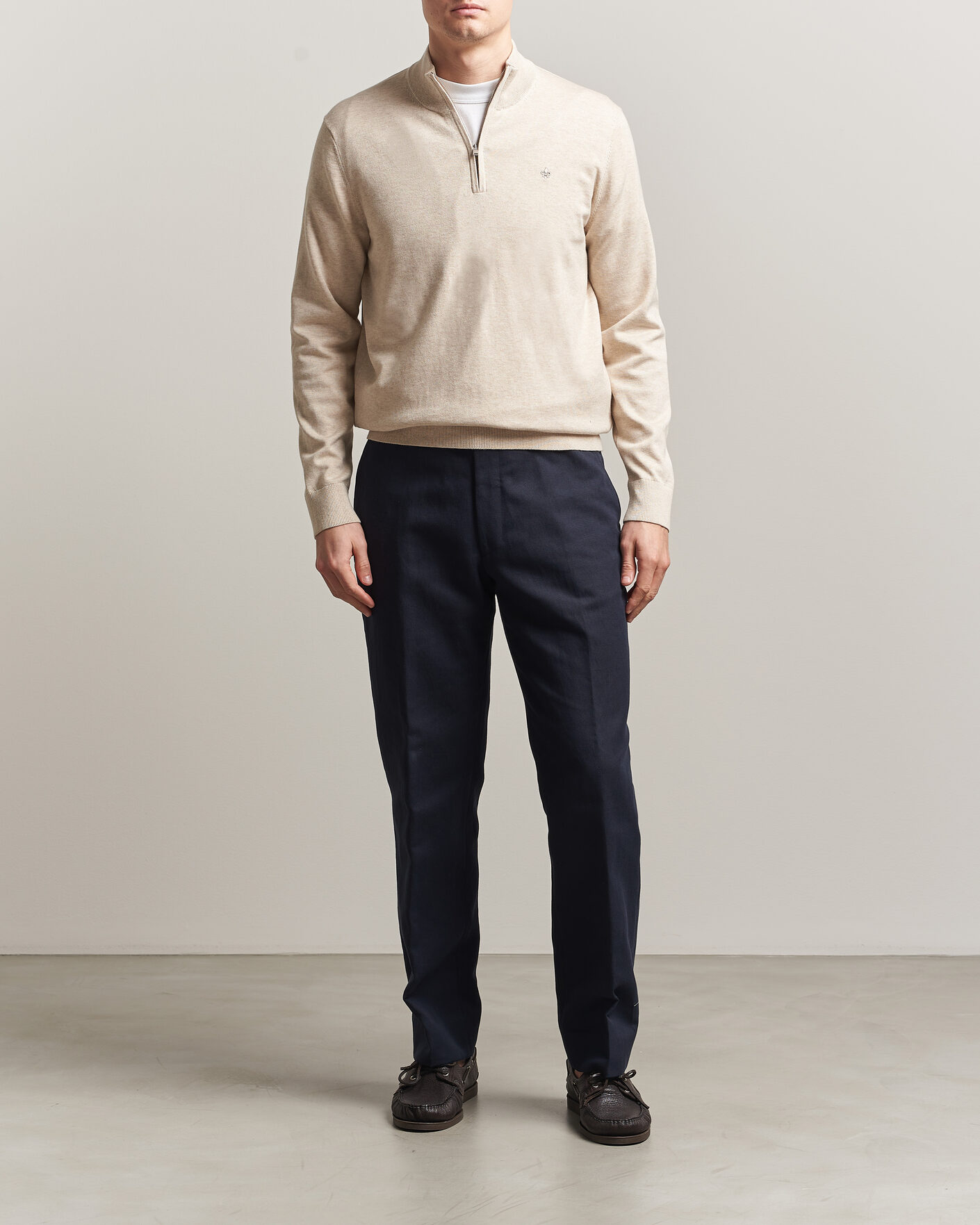 Mies | Puserot | Morris | Riley Half-Zip Khaki
