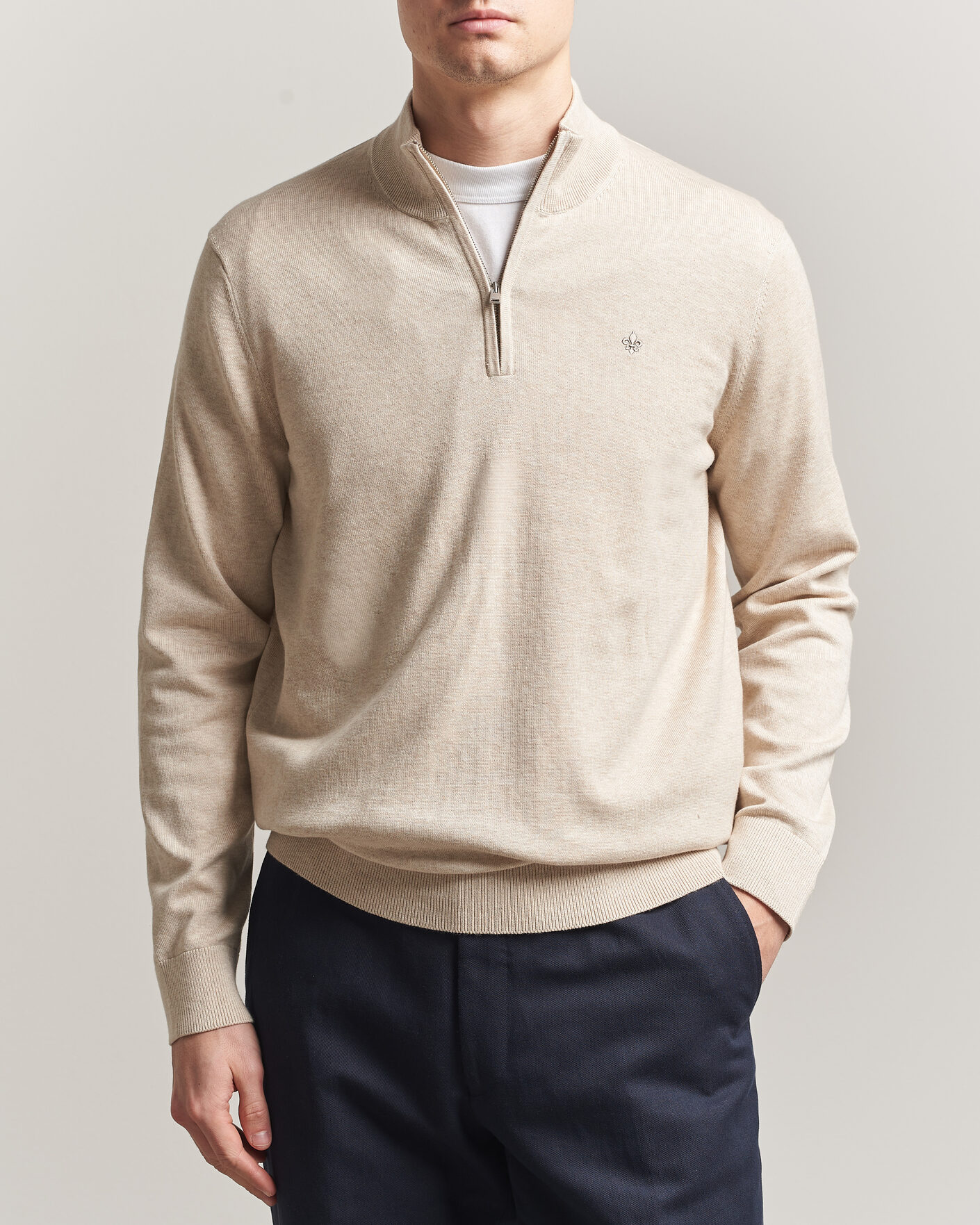Mies | Puserot | Morris | Riley Half-Zip Khaki