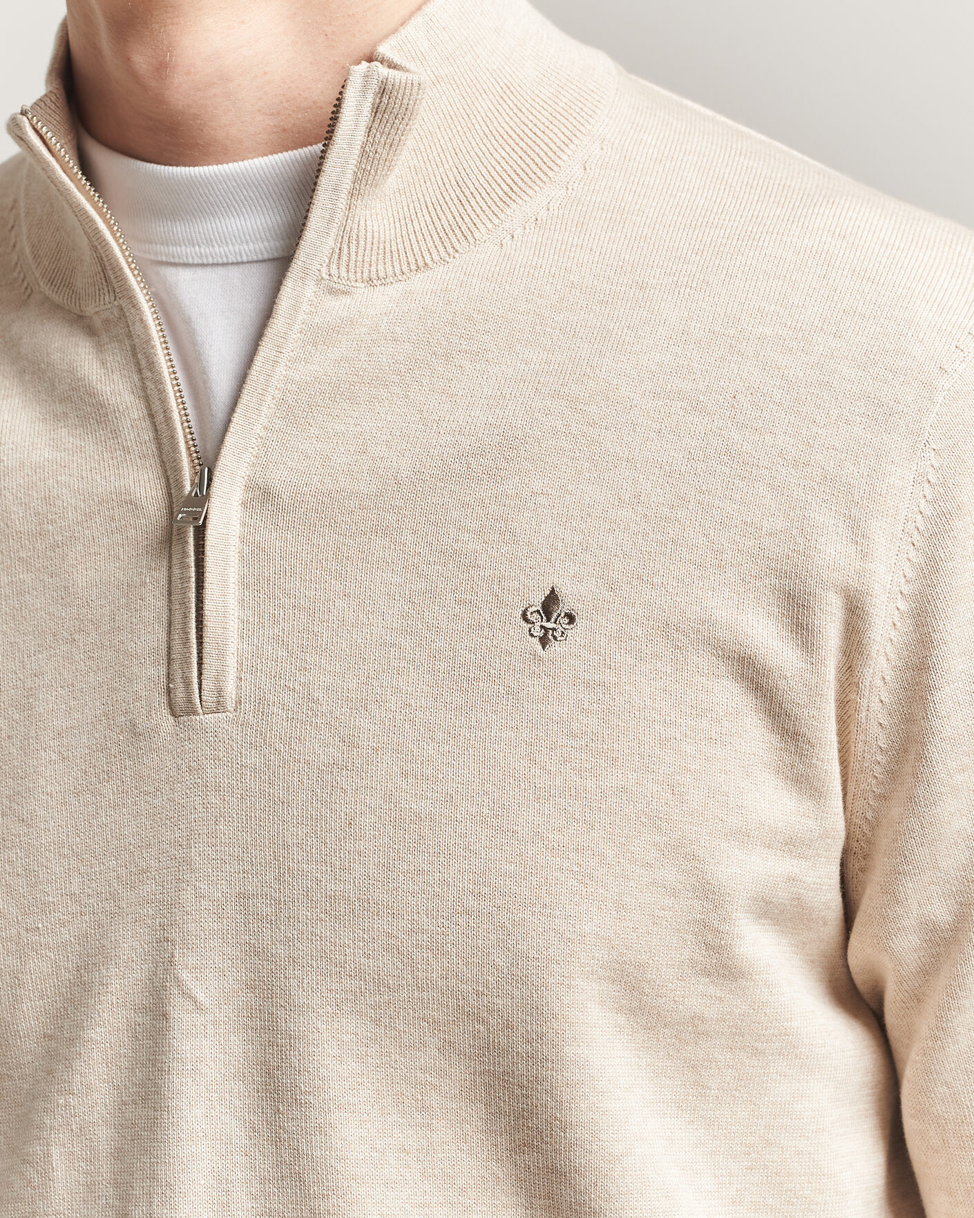 Mies | Puserot | Morris | Riley Half-Zip Khaki