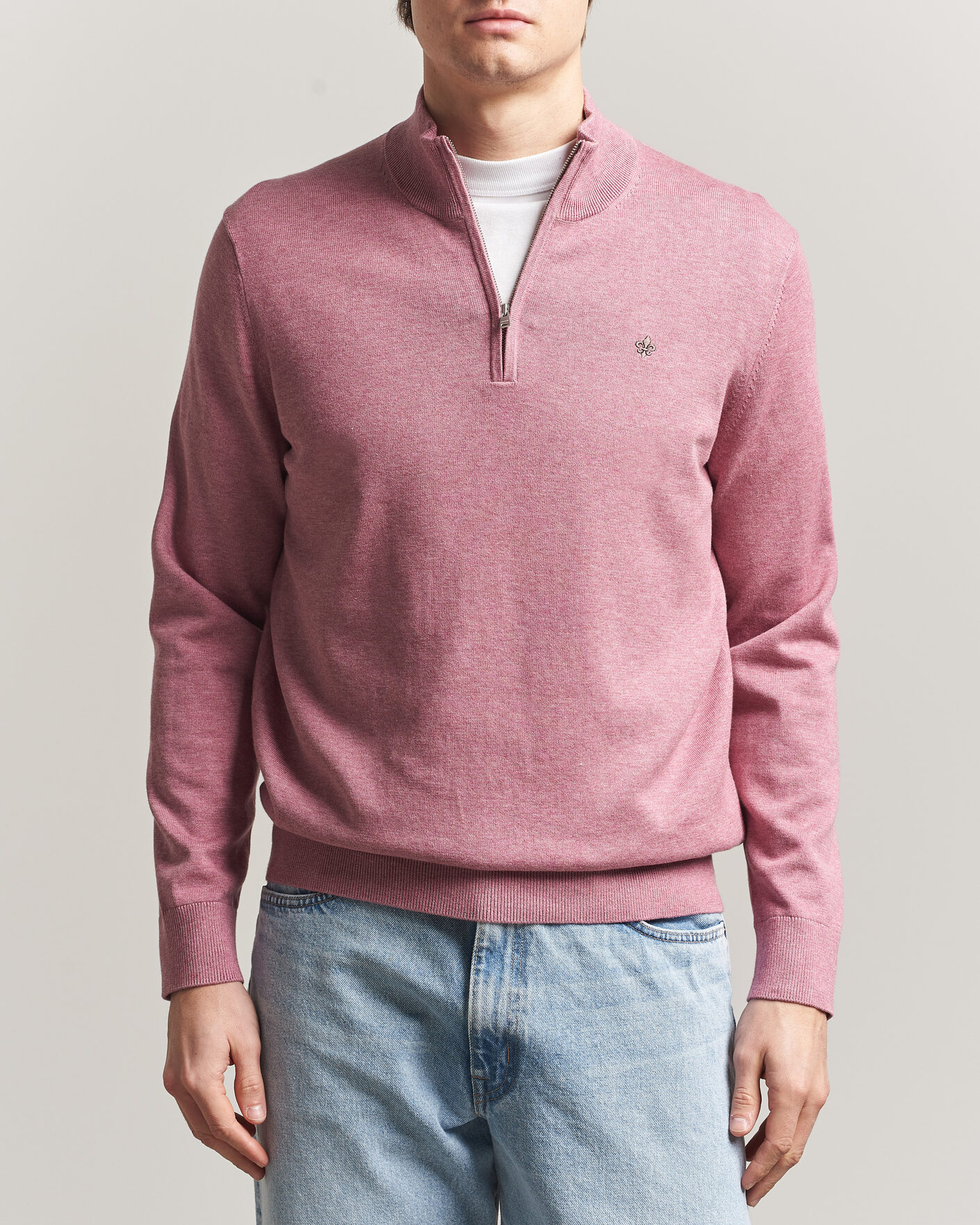 Mies | Puserot | Morris | Riley Half-Zip Pink