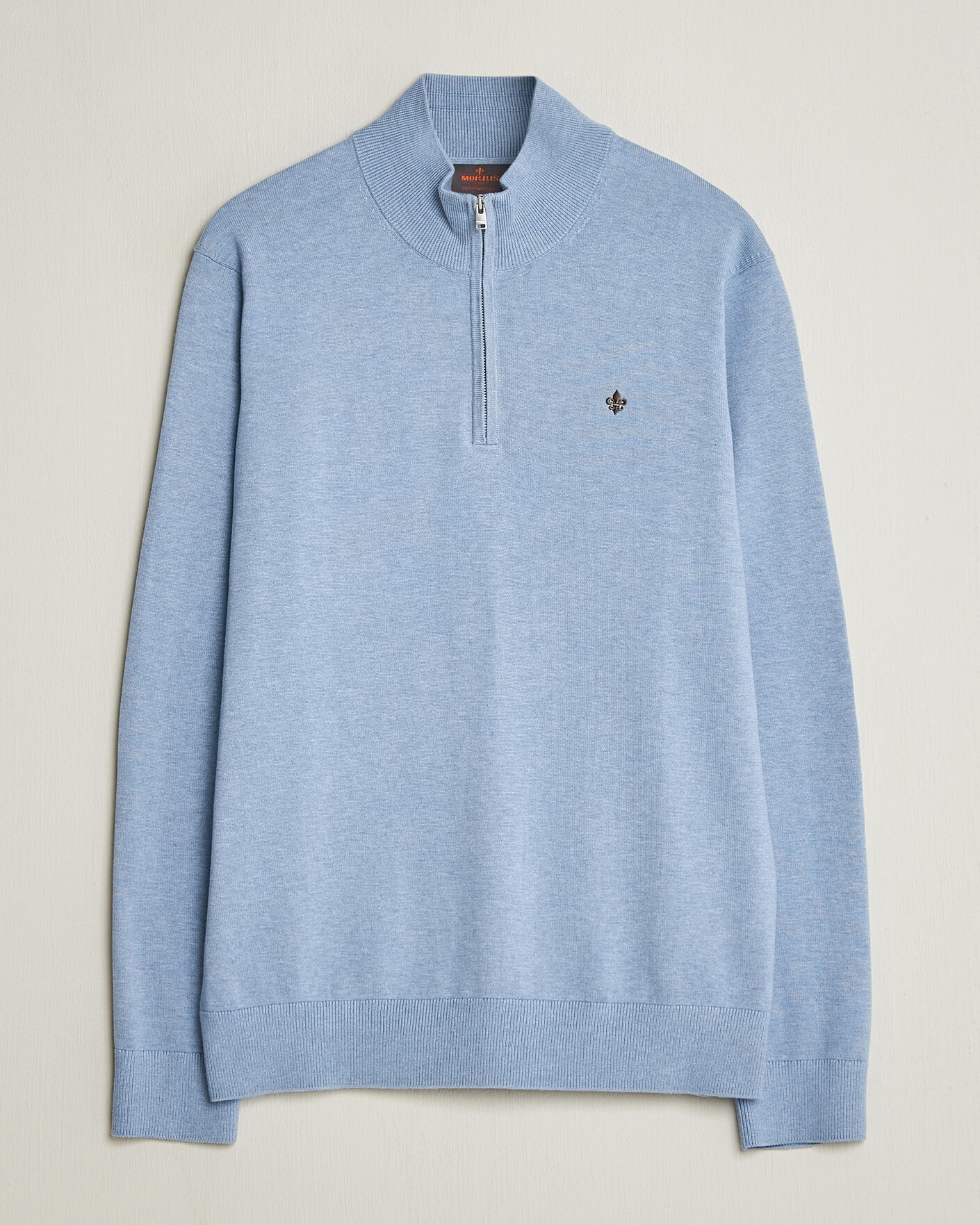 Mies | Puserot | Morris | Riley Half-Zip Light Blue