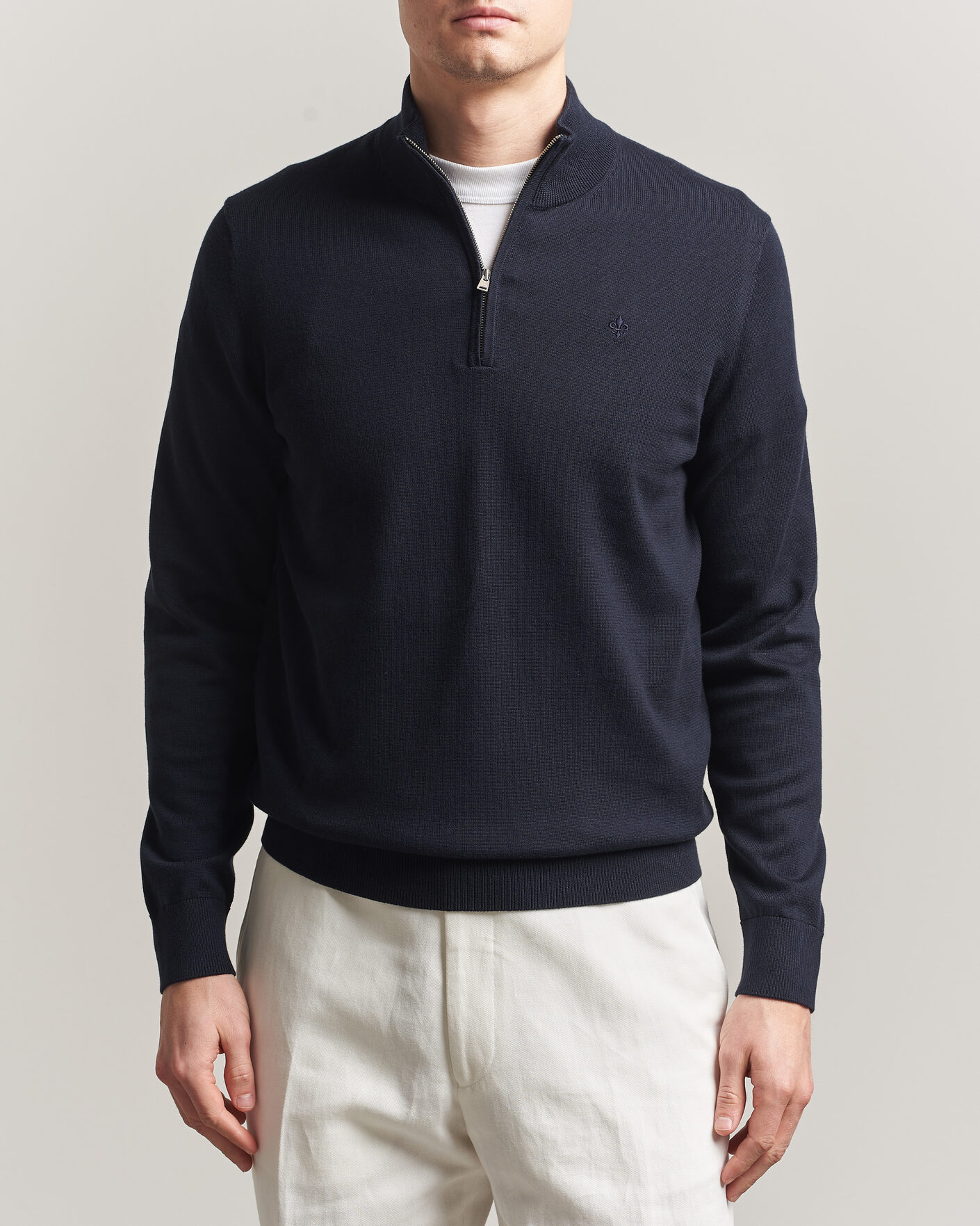 Mies | Puserot | Morris | Riley Half-Zip Navy