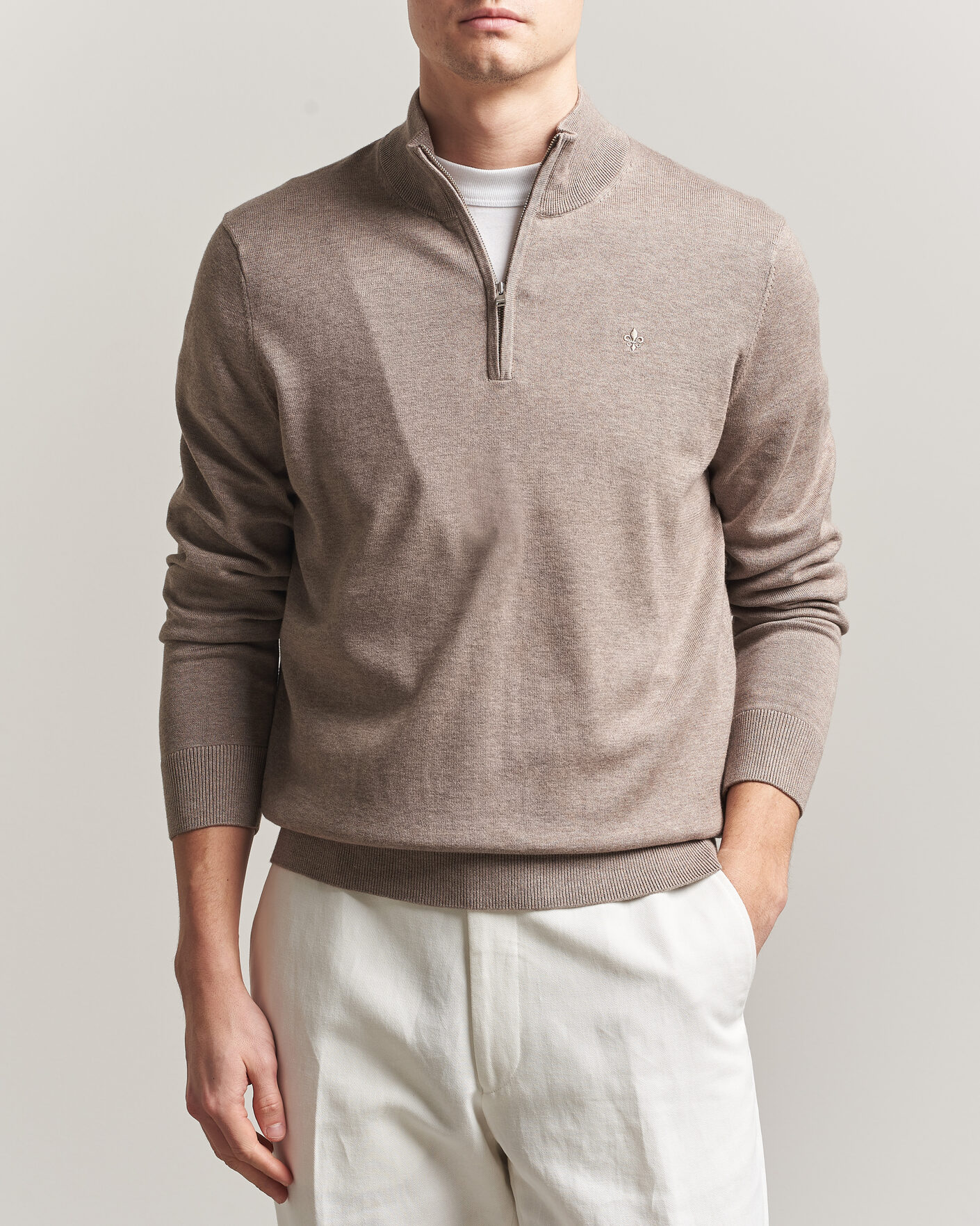 Mies | Puserot | Morris | Riley Half-Zip Brown
