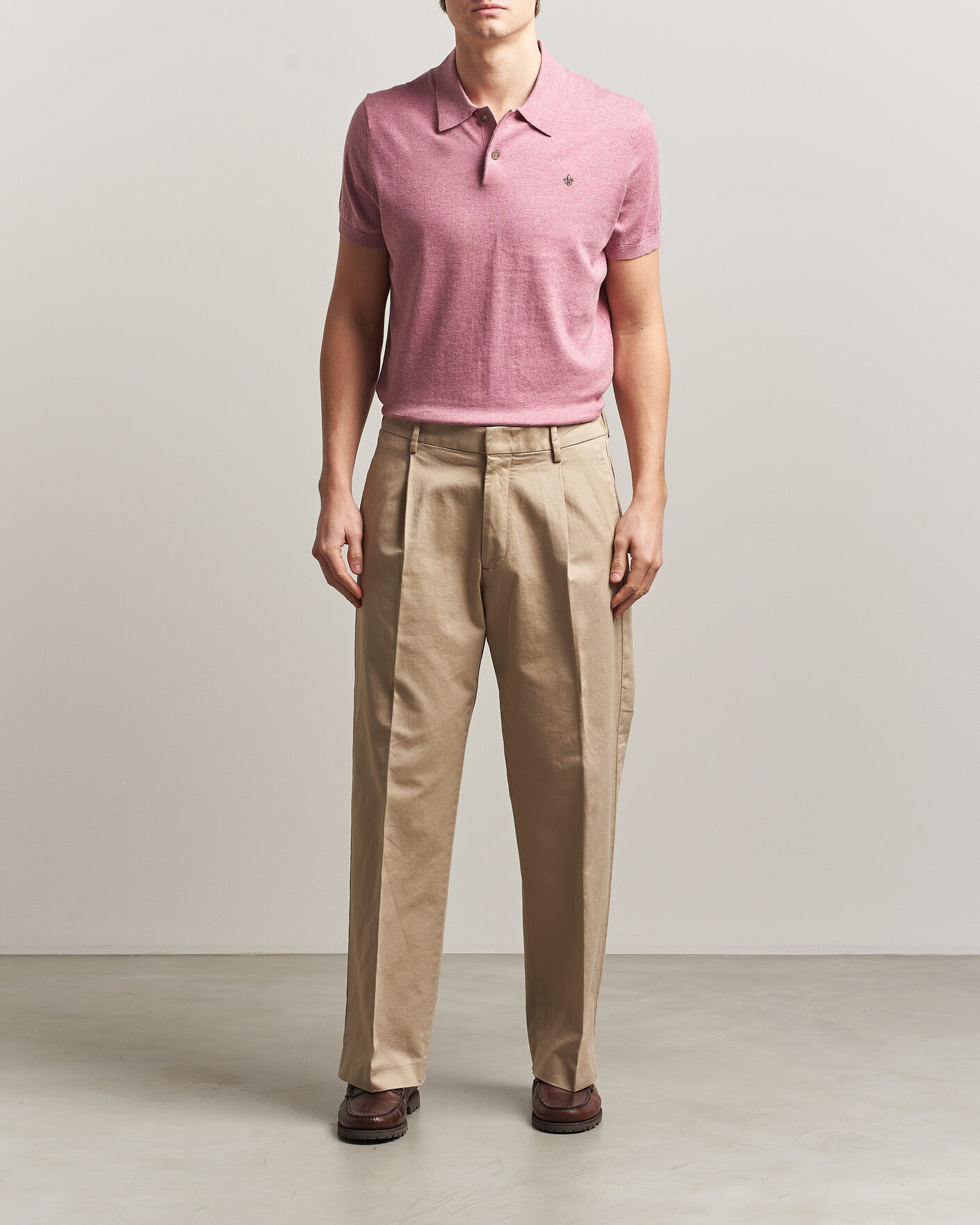 Mies | Pikeet | Morris | Riley Short Sleeve Polo Pink