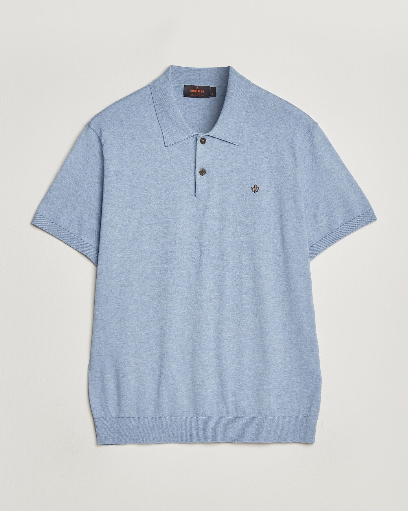 Mies | Pikeet | Morris | Riley Short Sleeve Polo Light Blue