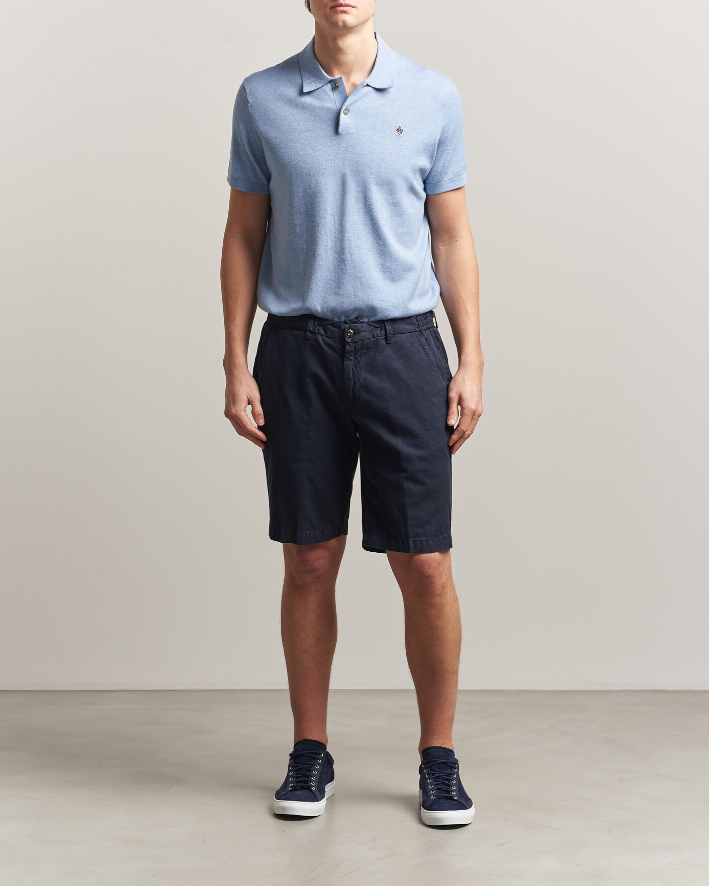 Mies | Pikeet | Morris | Riley Short Sleeve Polo Light Blue