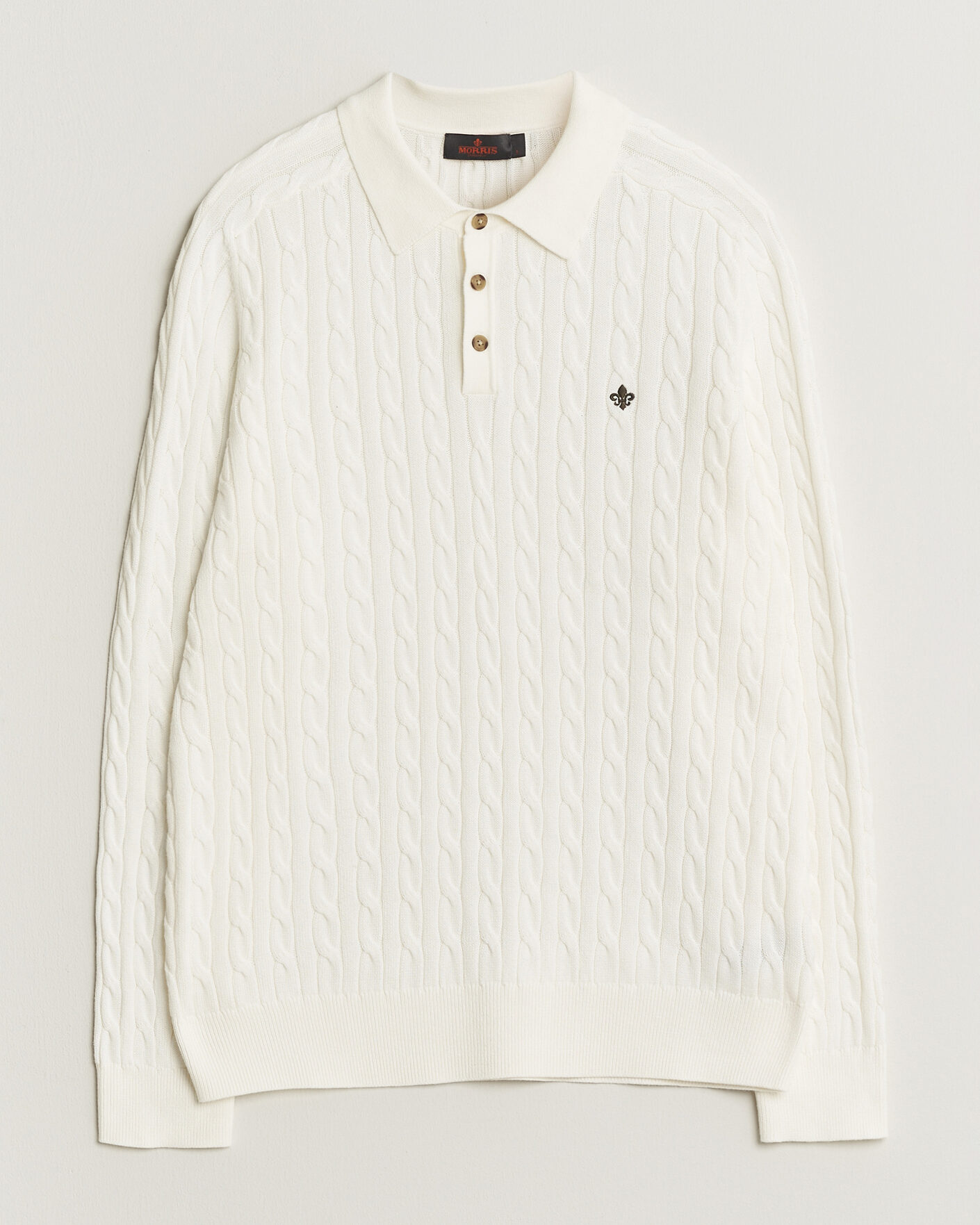 Mies | Puserot | Morris | Lancaster Cable Polo Off White