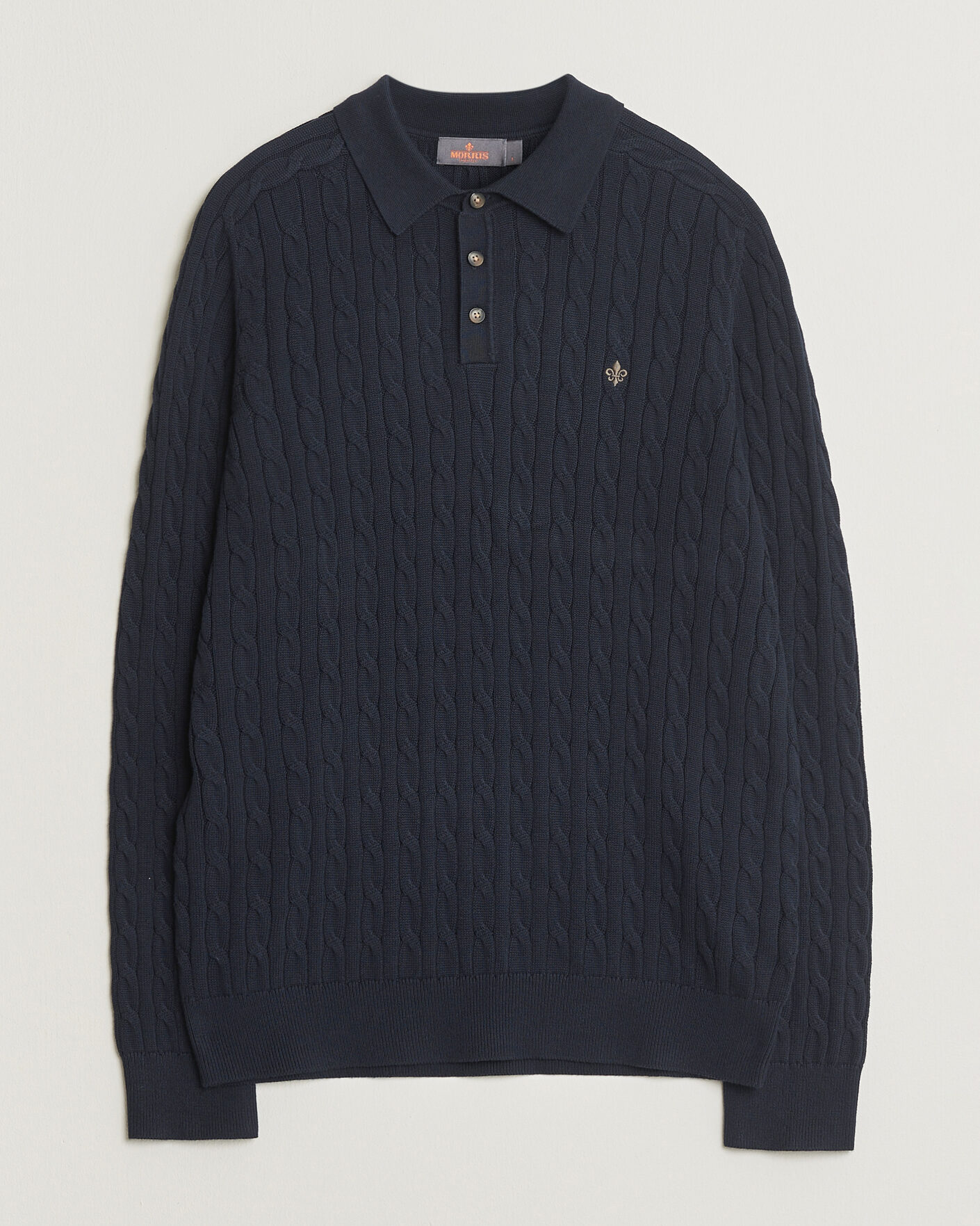 Mies | Puserot | Morris | Lancaster Cable Polo Navy