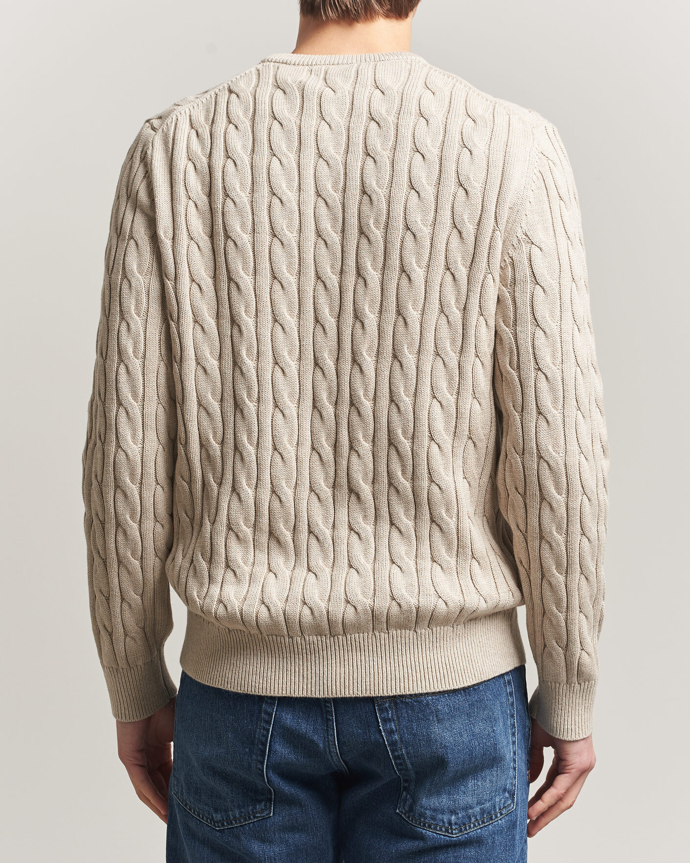 Mies | Puserot | Morris | Ethan Cable Oneck Khaki