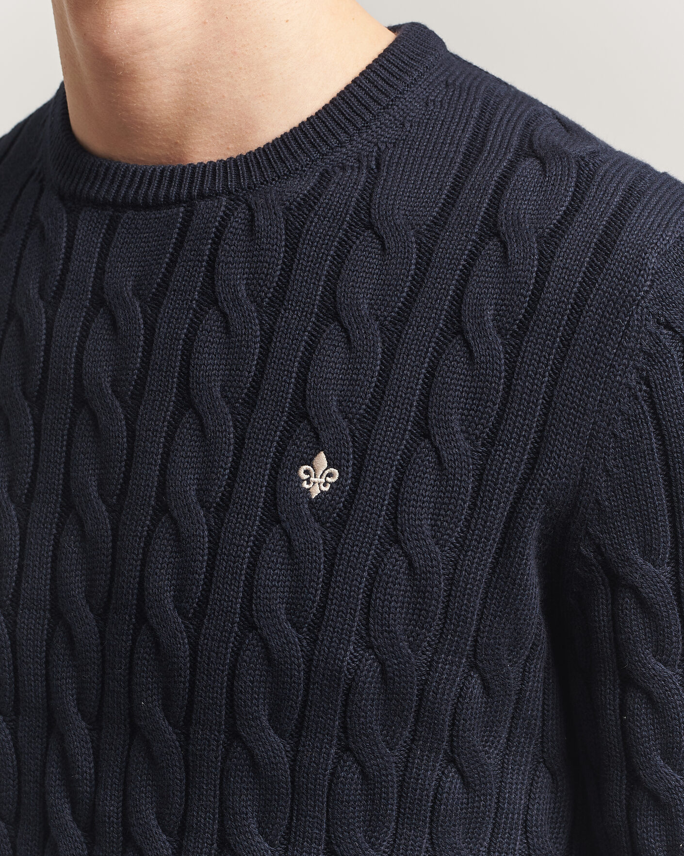 Mies | Puserot | Morris | Ethan Cable Oneck Navy