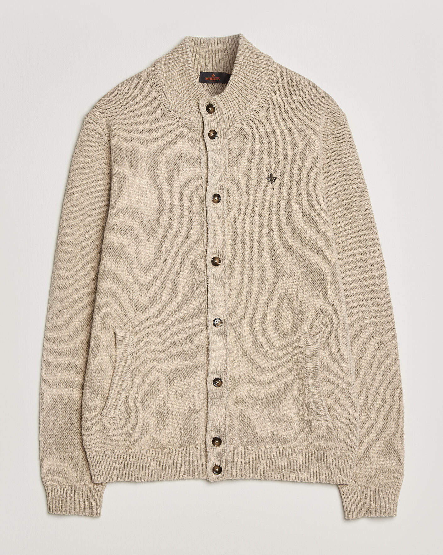 Mies | Puserot | Morris | Windham Button Cardigan Khaki