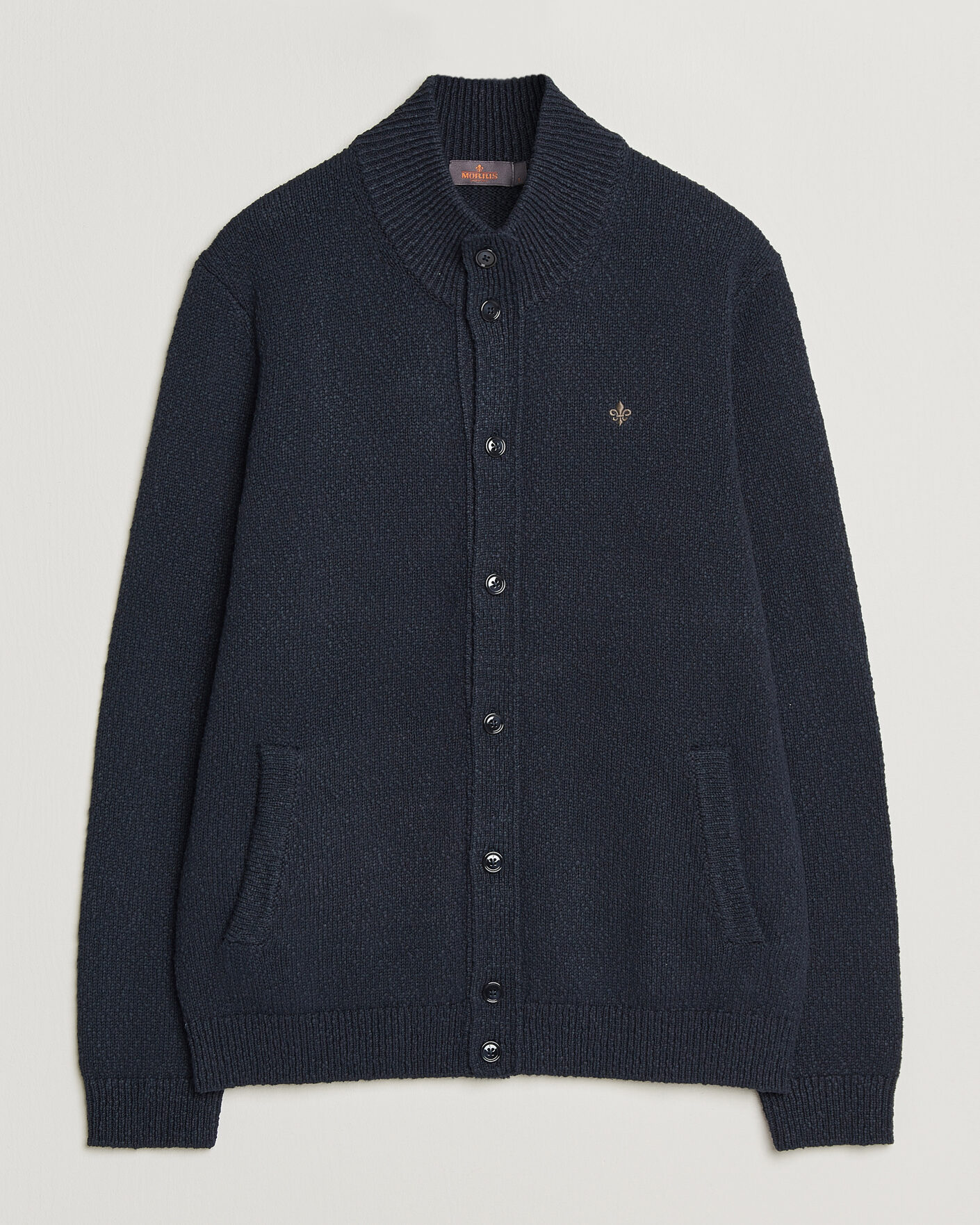 Mies | Puserot | Morris | Windham Button Cardigan Navy