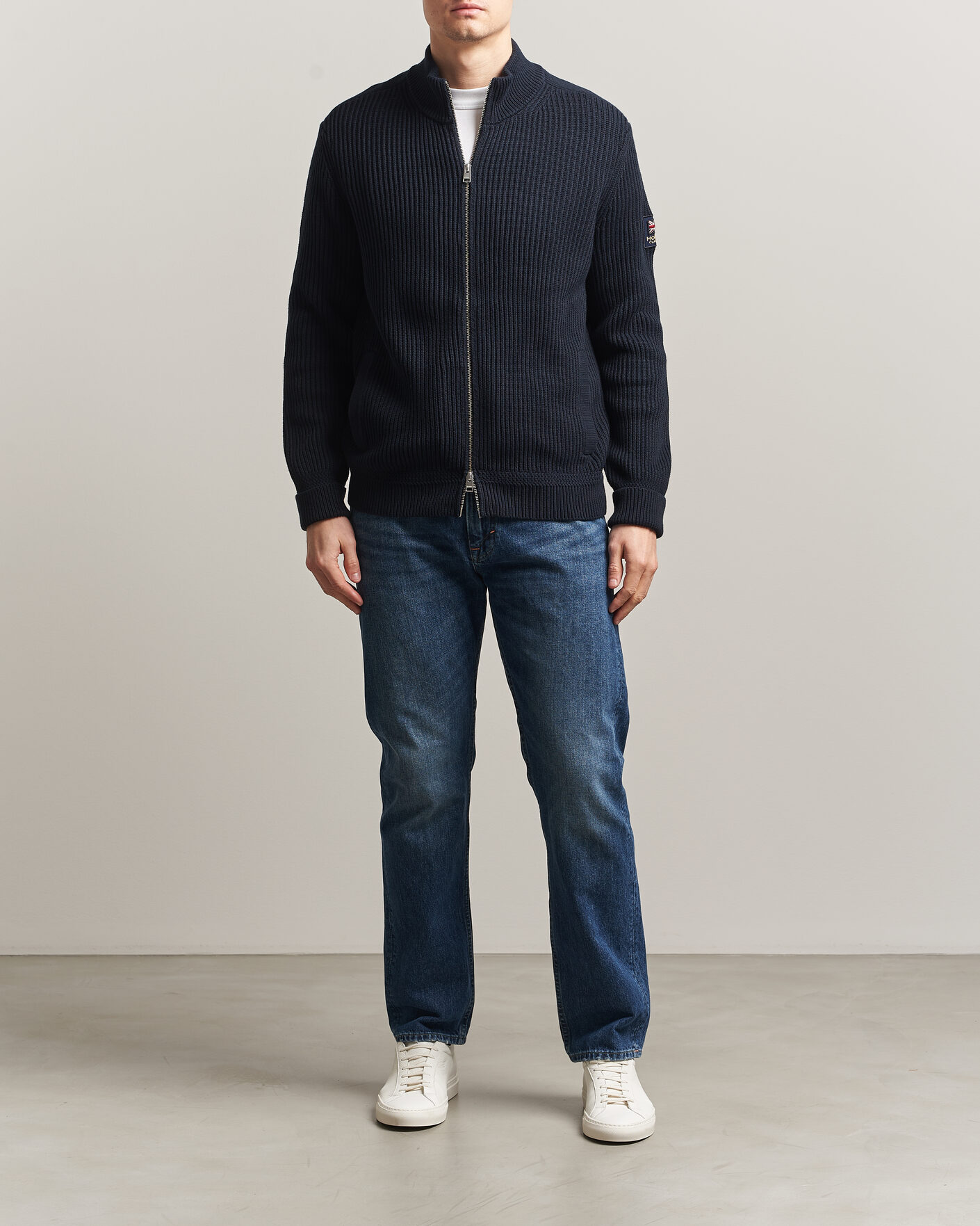 Mies | Puserot | Morris | Brenton Full-Zip Cardigan Navy