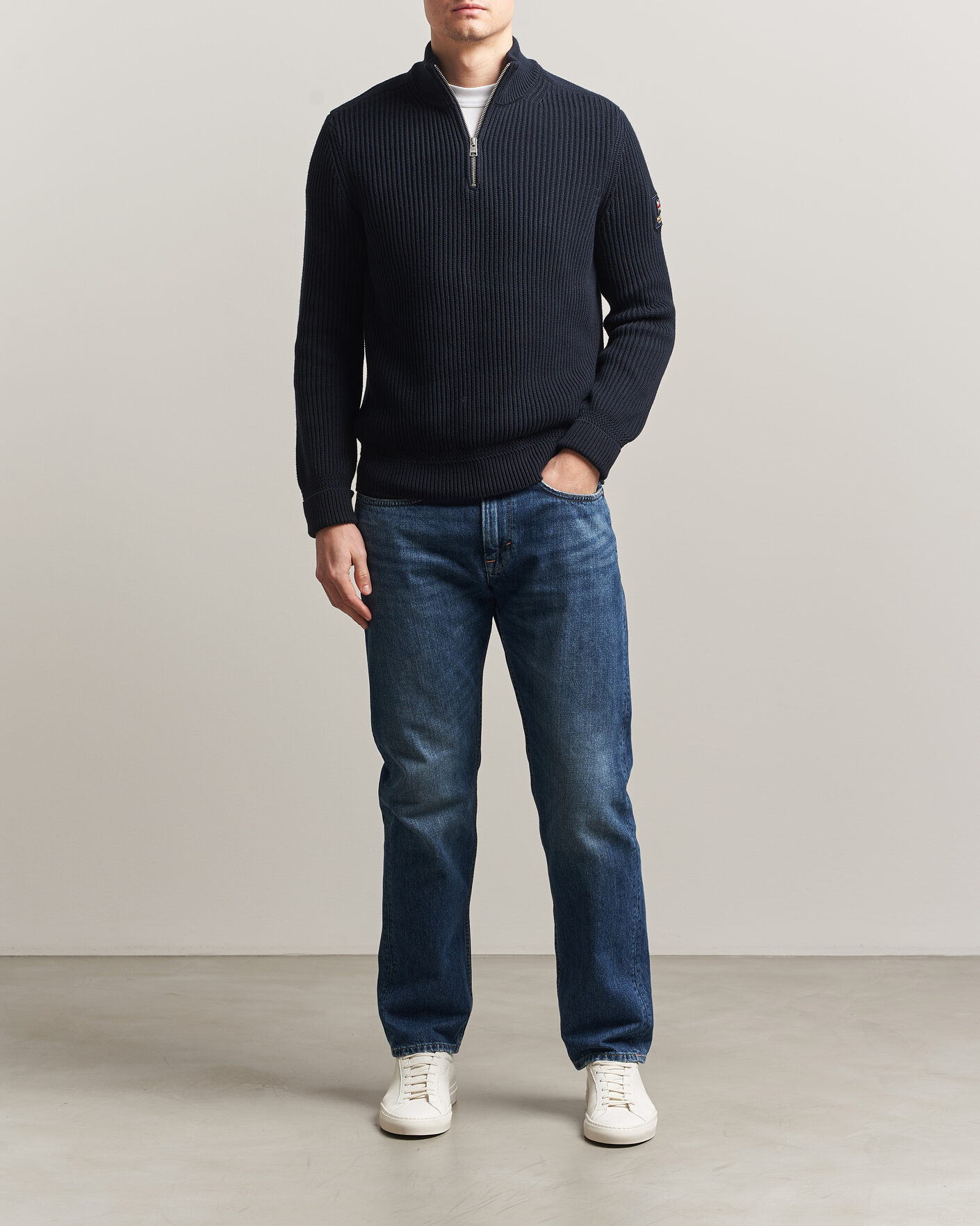 Mies | Puserot | Morris | Brenton Half-Zip Navy