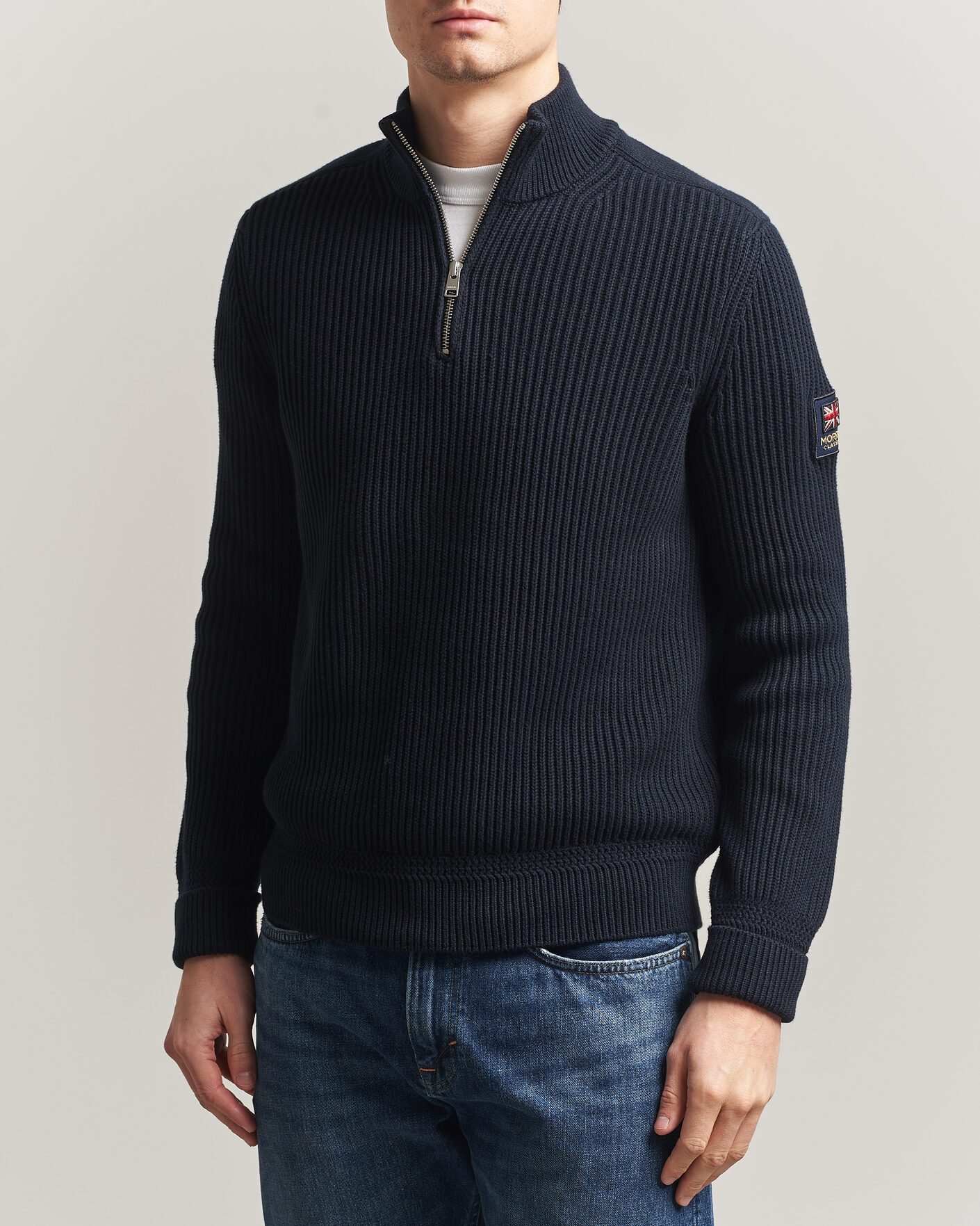 Mies | Puserot | Morris | Brenton Half-Zip Navy