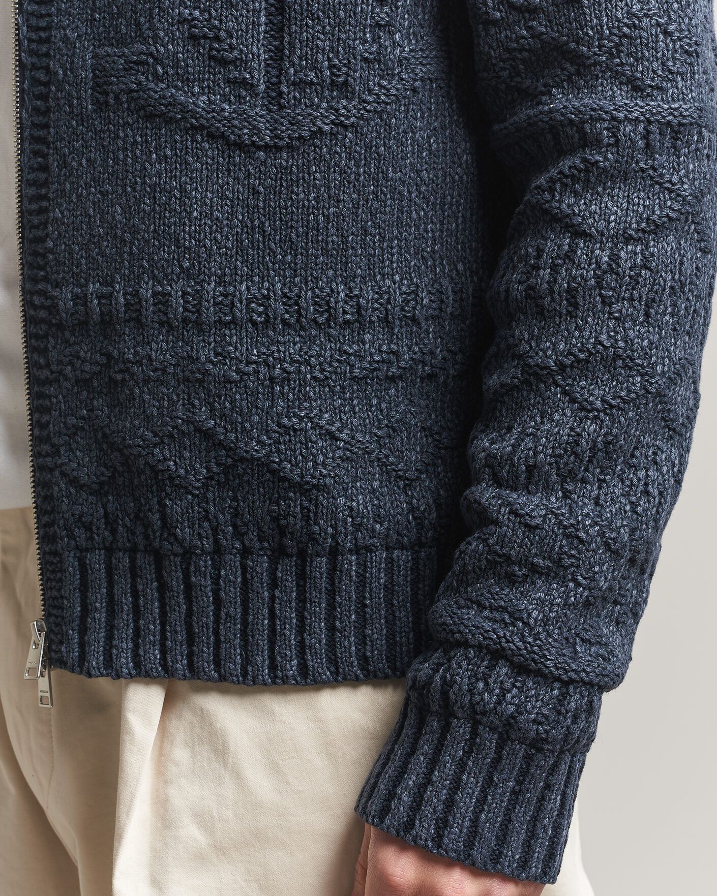 Mies | Puserot | Morris | Chatham Knitted Jacket Navy