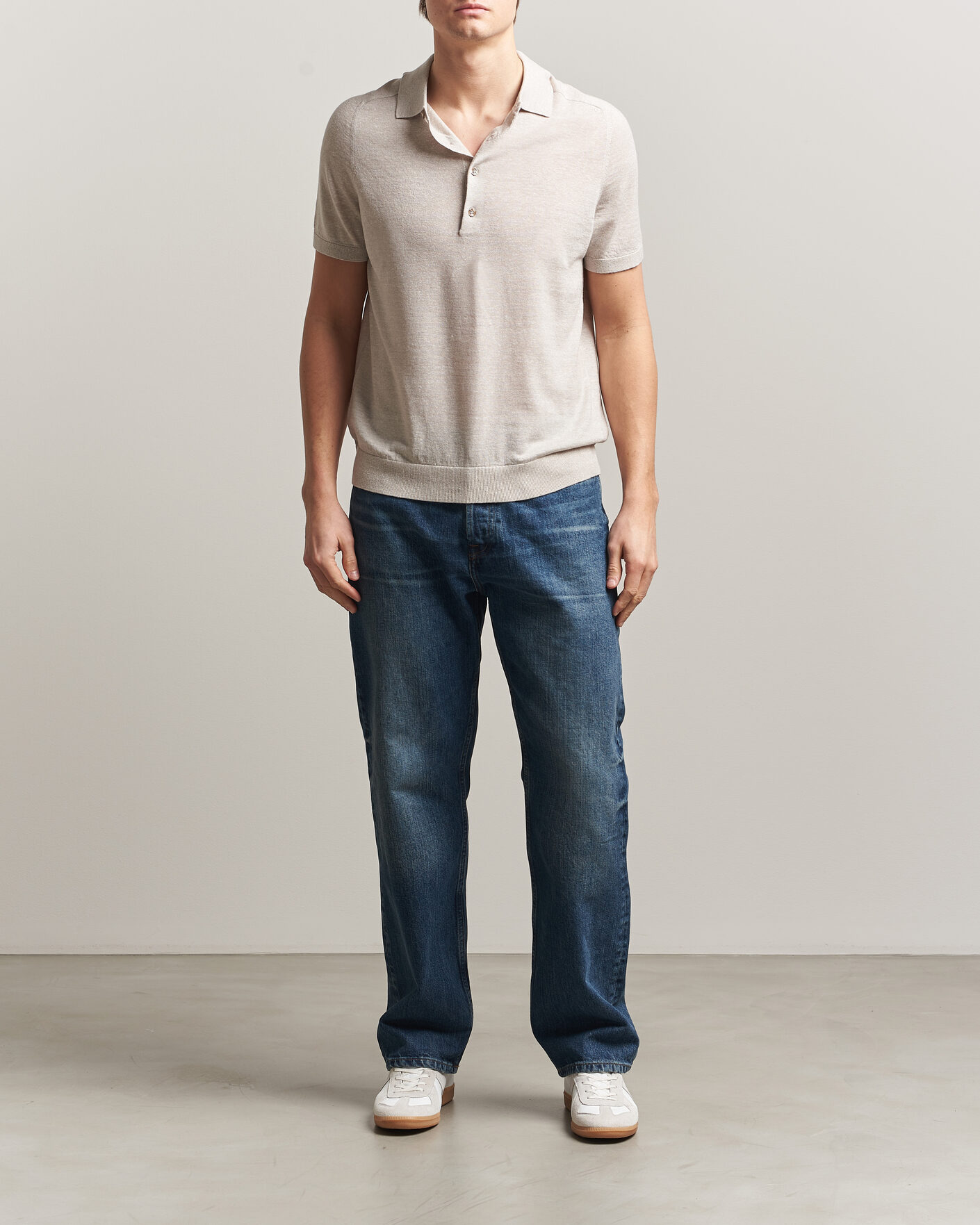 Mies | Pikeet | Morris | Colin Short Sleeve Polo Shirt Khaki