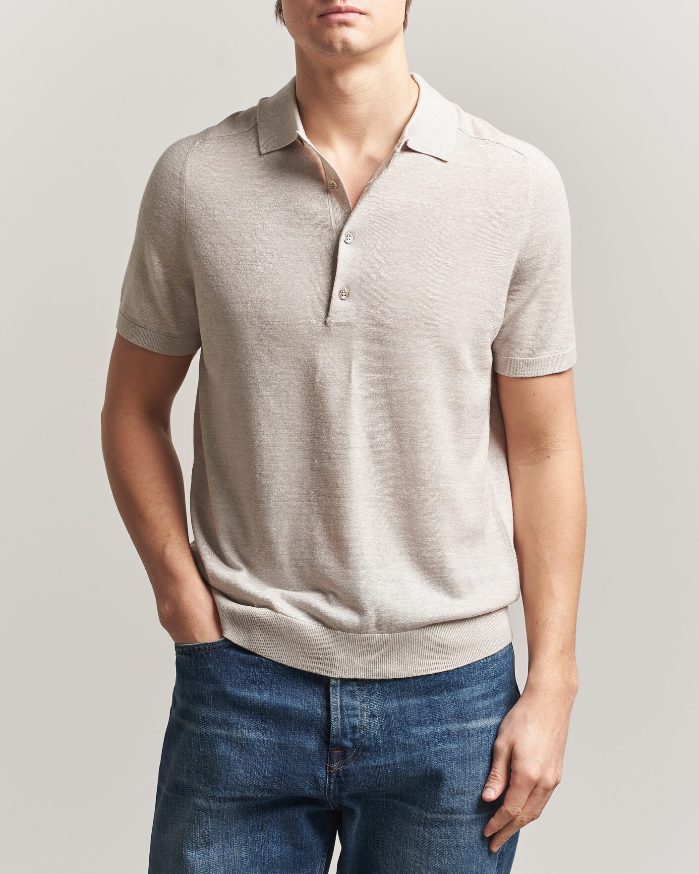 Mies | Pikeet | Morris | Colin Short Sleeve Polo Shirt Khaki