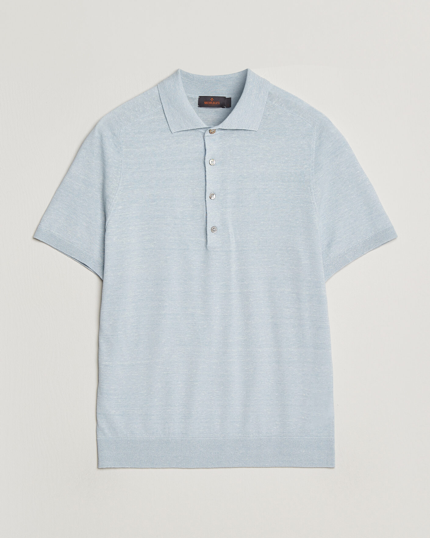 Mies | Pikeet | Morris | Colin Short Sleeve Polo Shirt Light Blue
