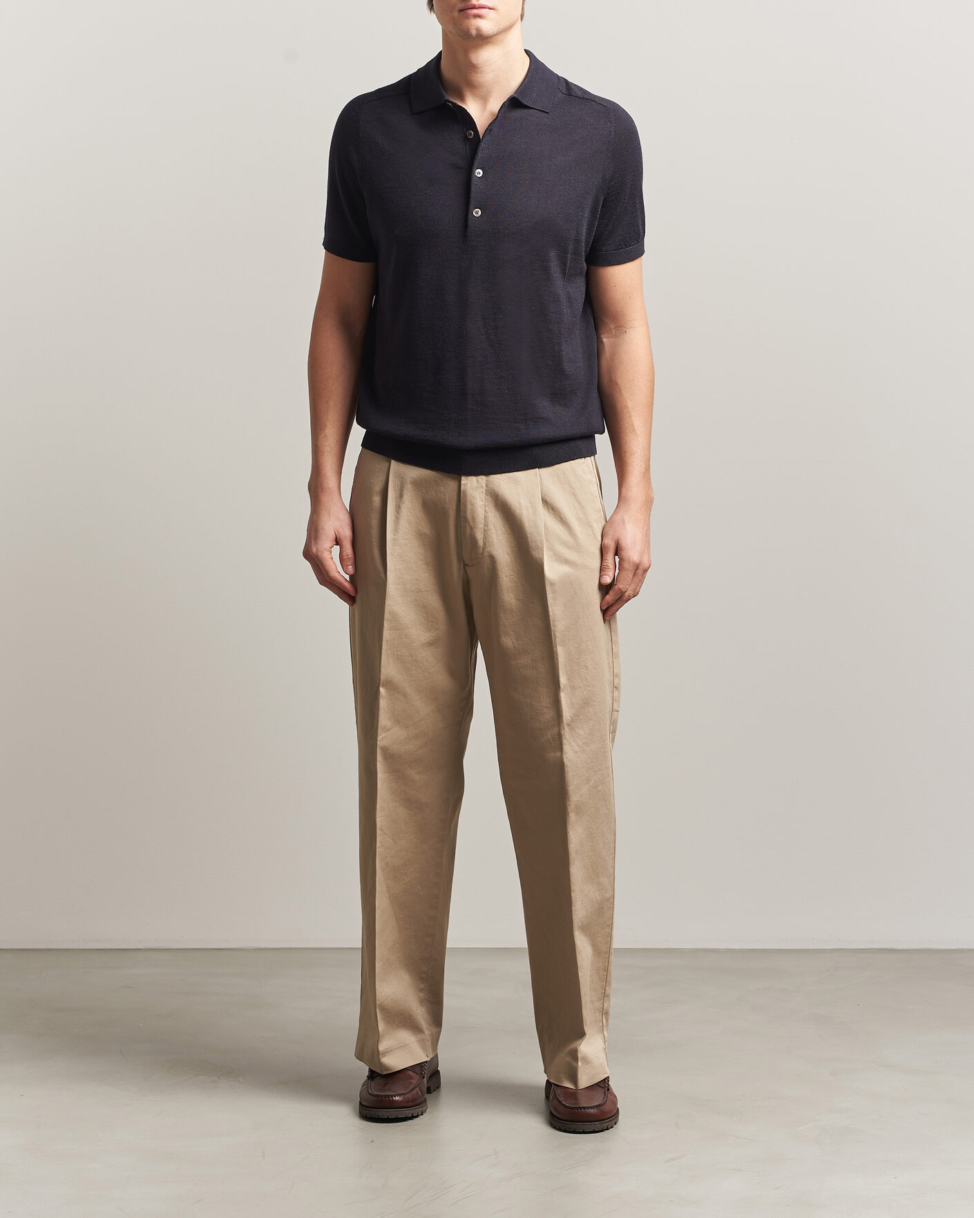 Mies | Pikeet | Morris | Colin Short Sleeve Polo Shirt Navy