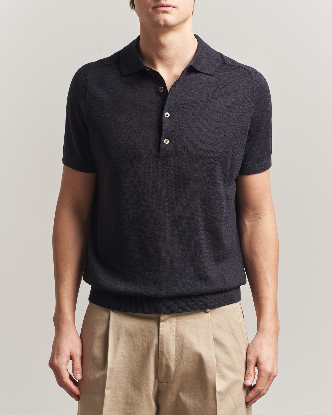 Mies | Pikeet | Morris | Colin Short Sleeve Polo Shirt Navy