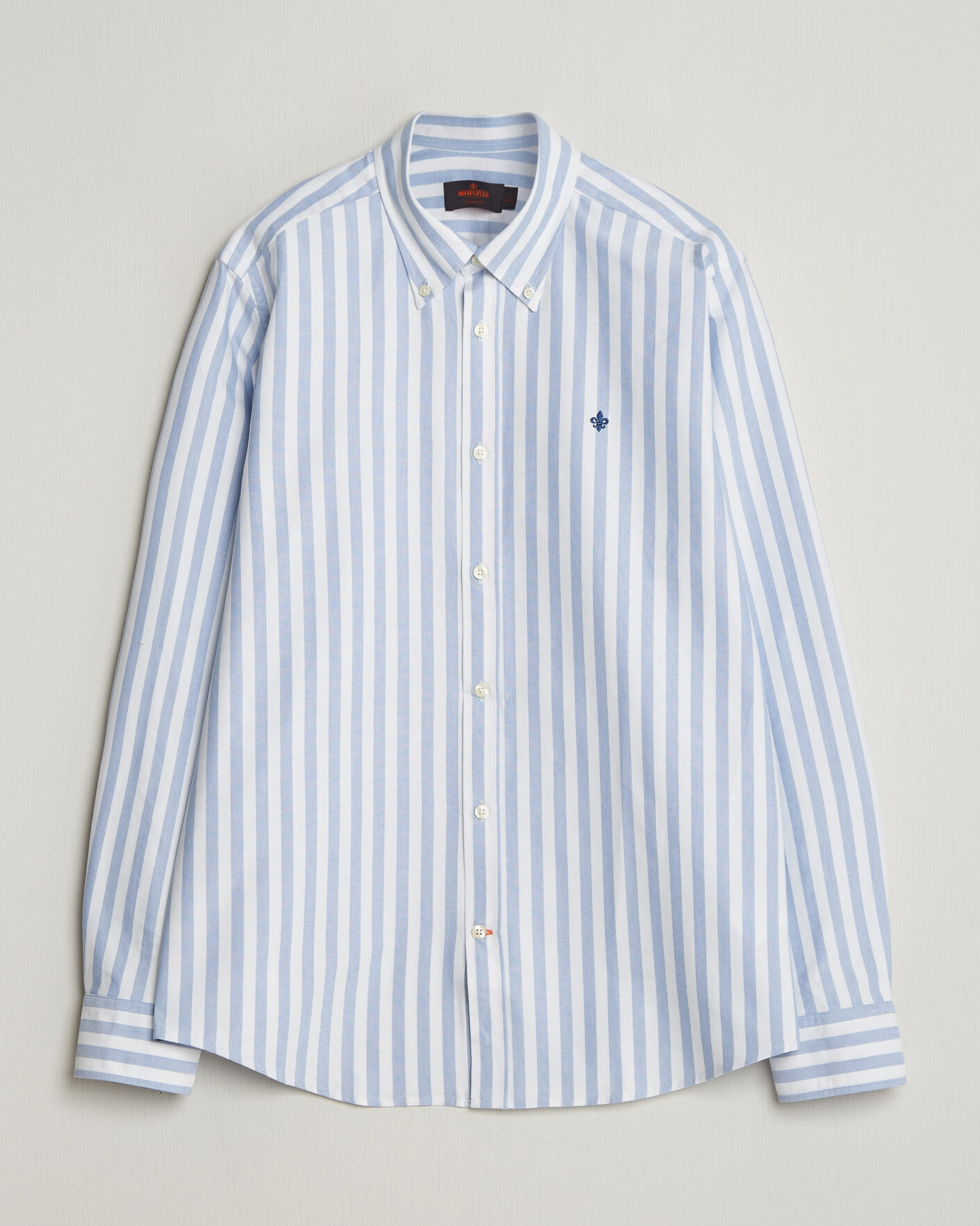 Mies | Kauluspaidat | Morris | Douglas Striped Oxford Shirt Light Blue