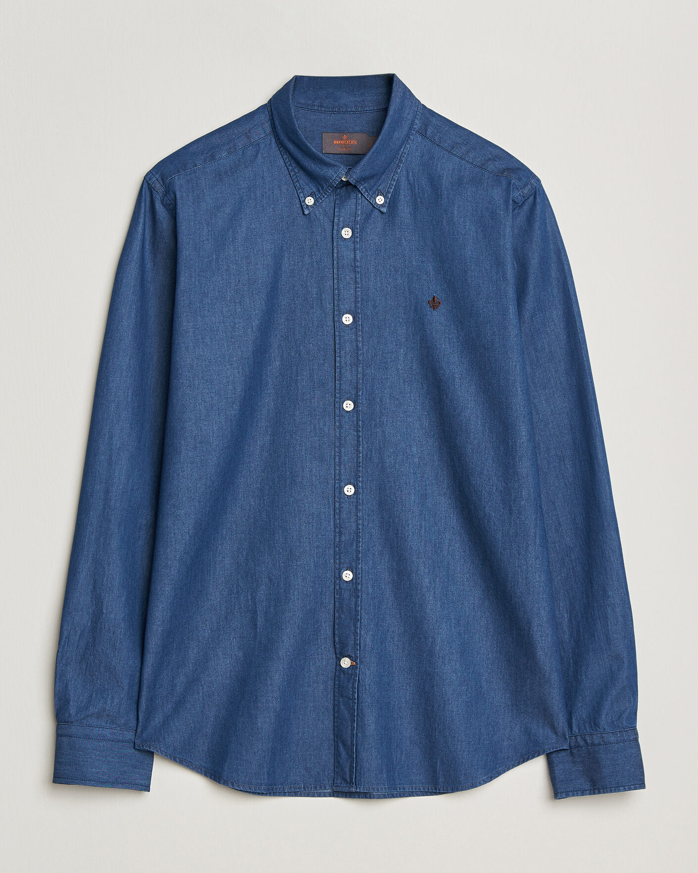 Mies | Kauluspaidat | Morris | Light Denim Shirt Blue