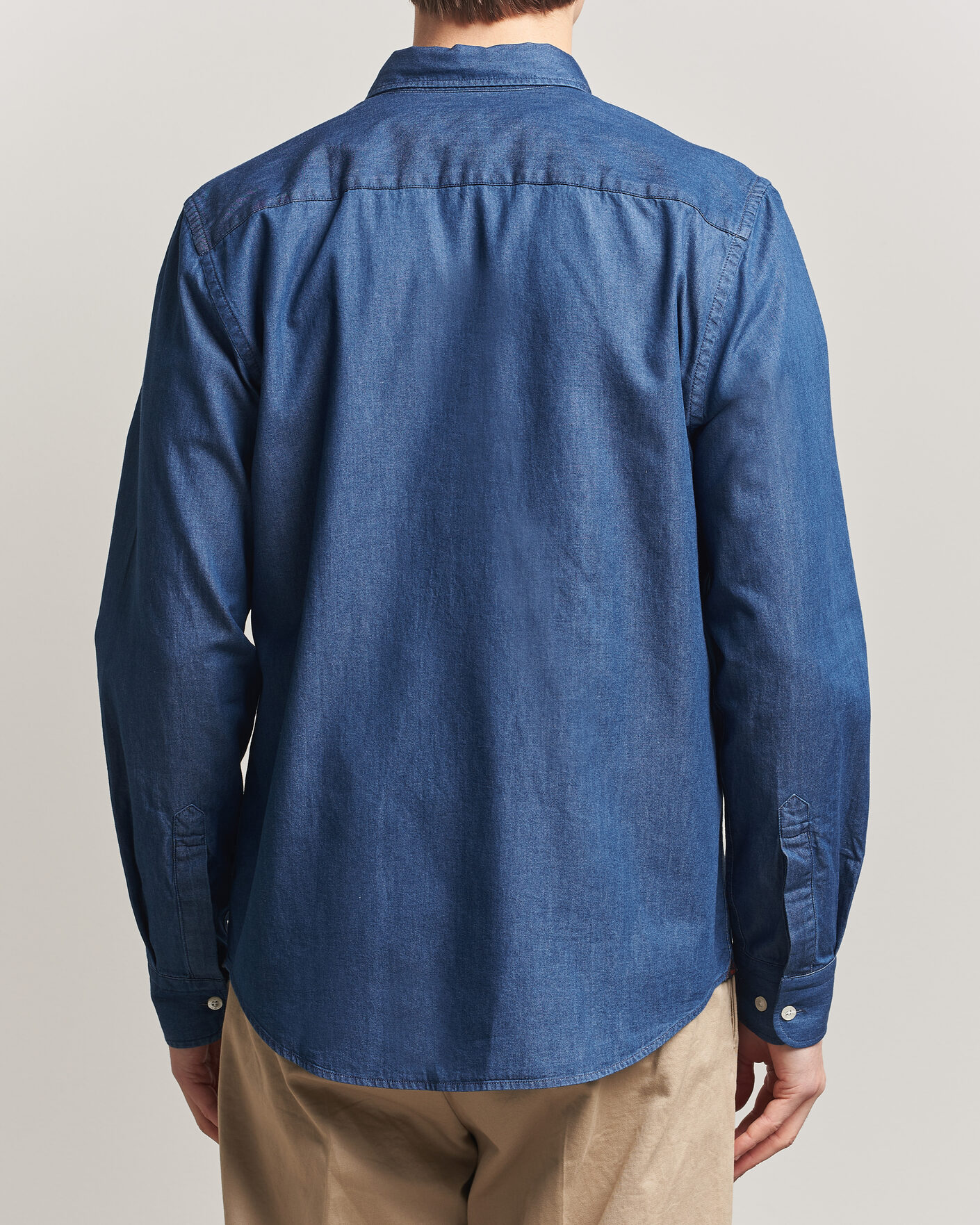 Mies | Kauluspaidat | Morris | Light Denim Shirt Blue