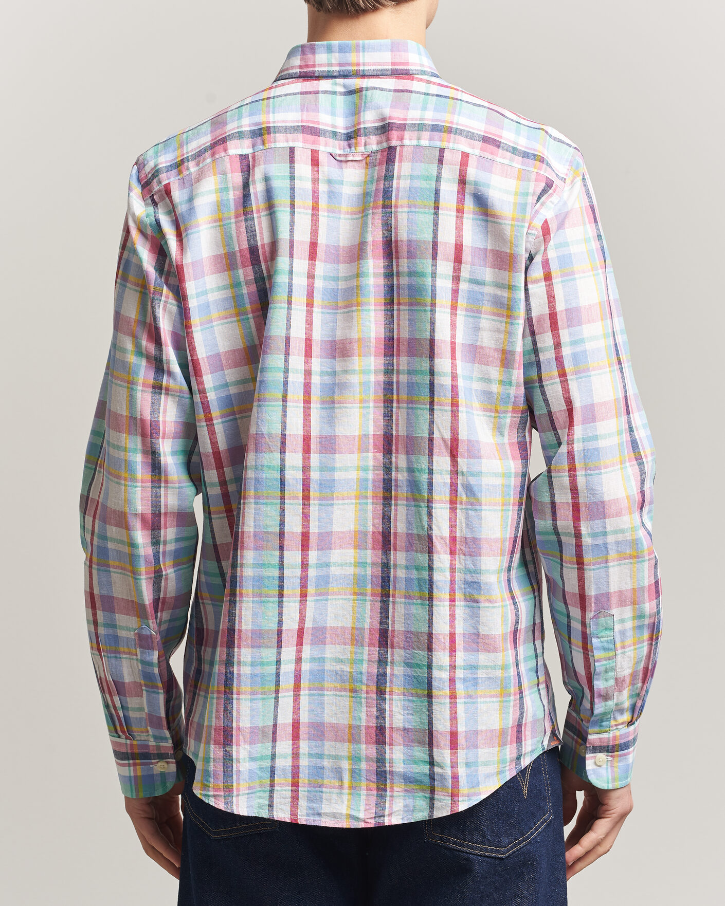 Mies | Kauluspaidat | Morris | Preppy Check Linen Shirt Multi