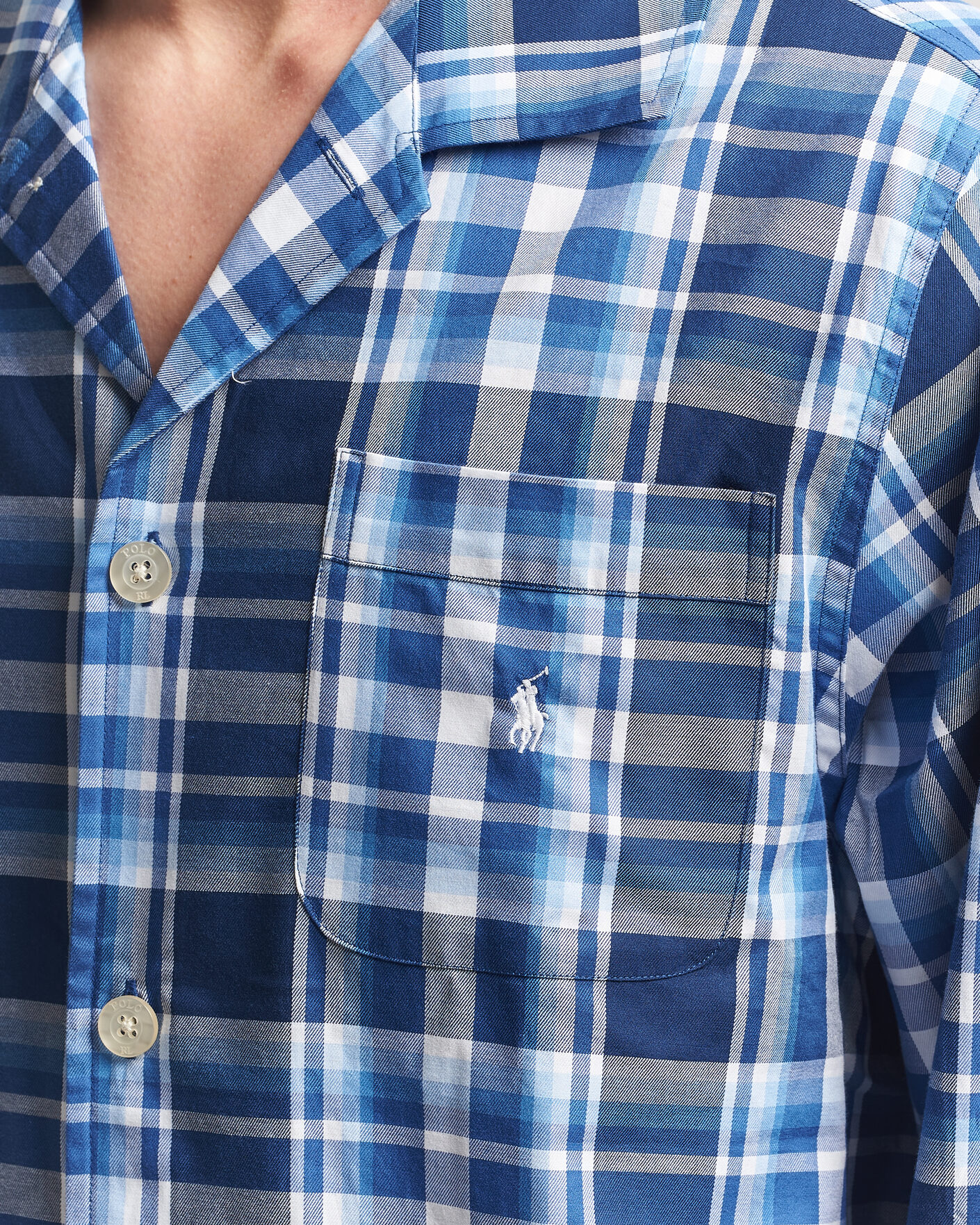 Mies | Yöpuvut ja kylpytakit | Polo Ralph Lauren | Cotton Checked Pyjama Set Blue Multi
