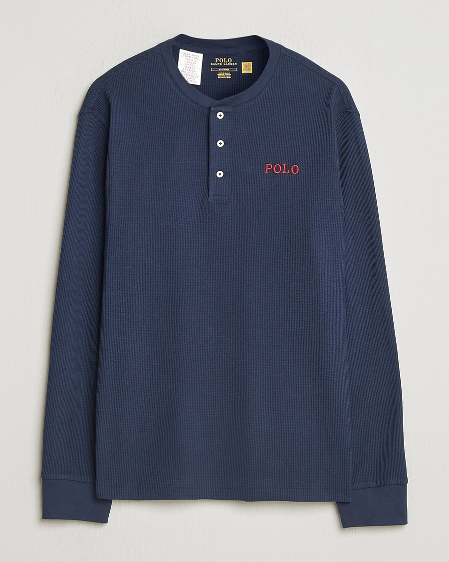 Mies | Yöpuvut ja kylpytakit | Polo Ralph Lauren | Waffle Henley Loungewear Cruise Navy