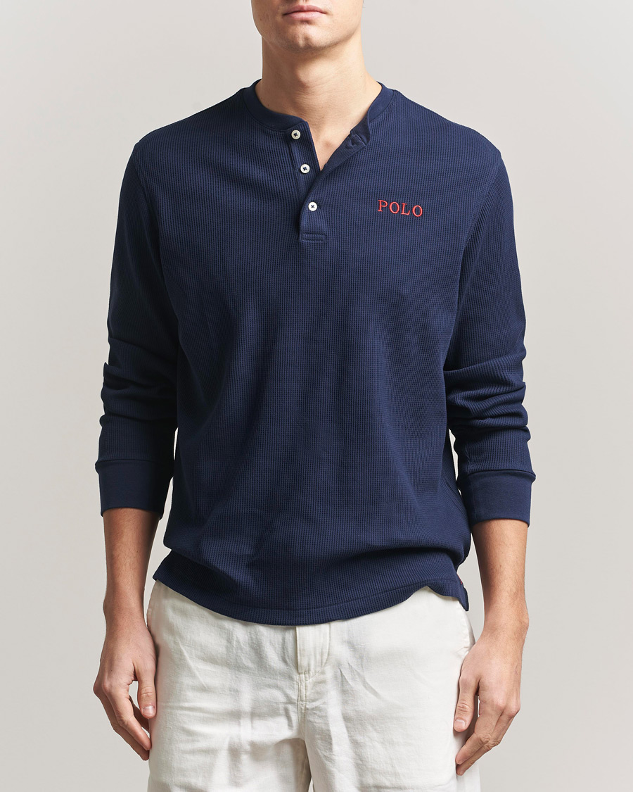 Mies | Yöpuvut ja kylpytakit | Polo Ralph Lauren | Waffle Henley Loungewear Cruise Navy