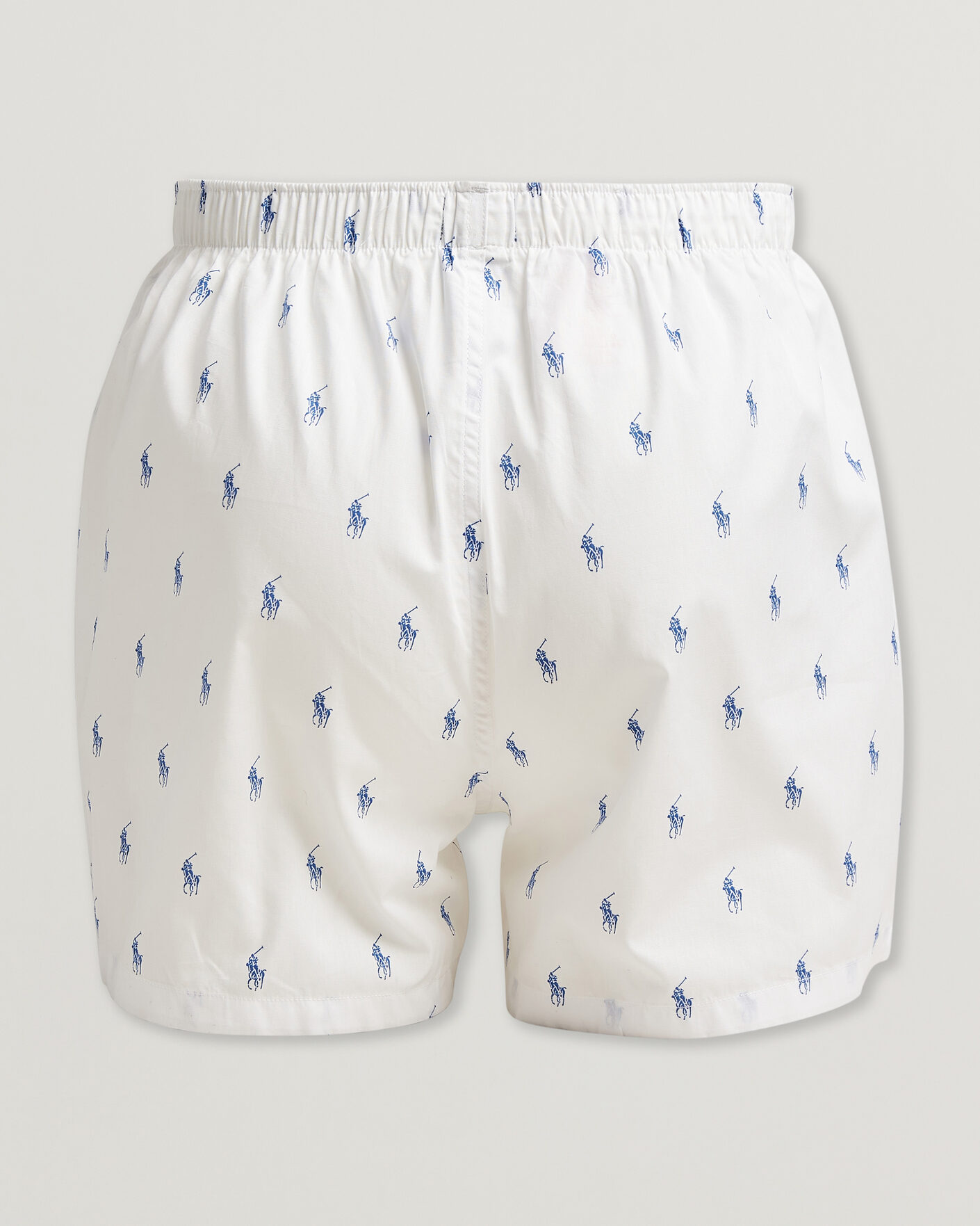 Mies | Alusvaatteet | Polo Ralph Lauren | 3-Pack Woven Boxer White/Blue Stripe