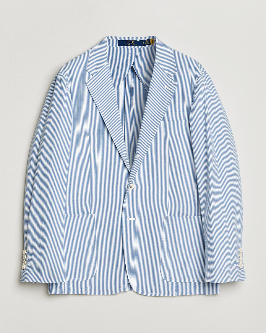 Mies | Pikkutakit | Polo Ralph Lauren | Seersucker Sportcoat Bright Blue/White