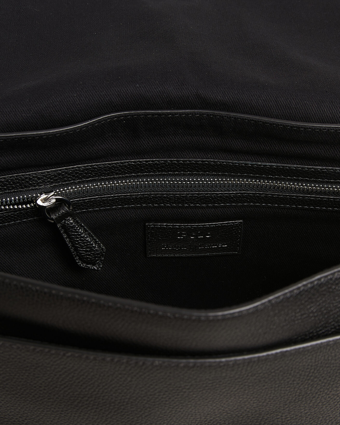 Mies | Laukut | Polo Ralph Lauren | Pebble Leather Messenger Bag Black