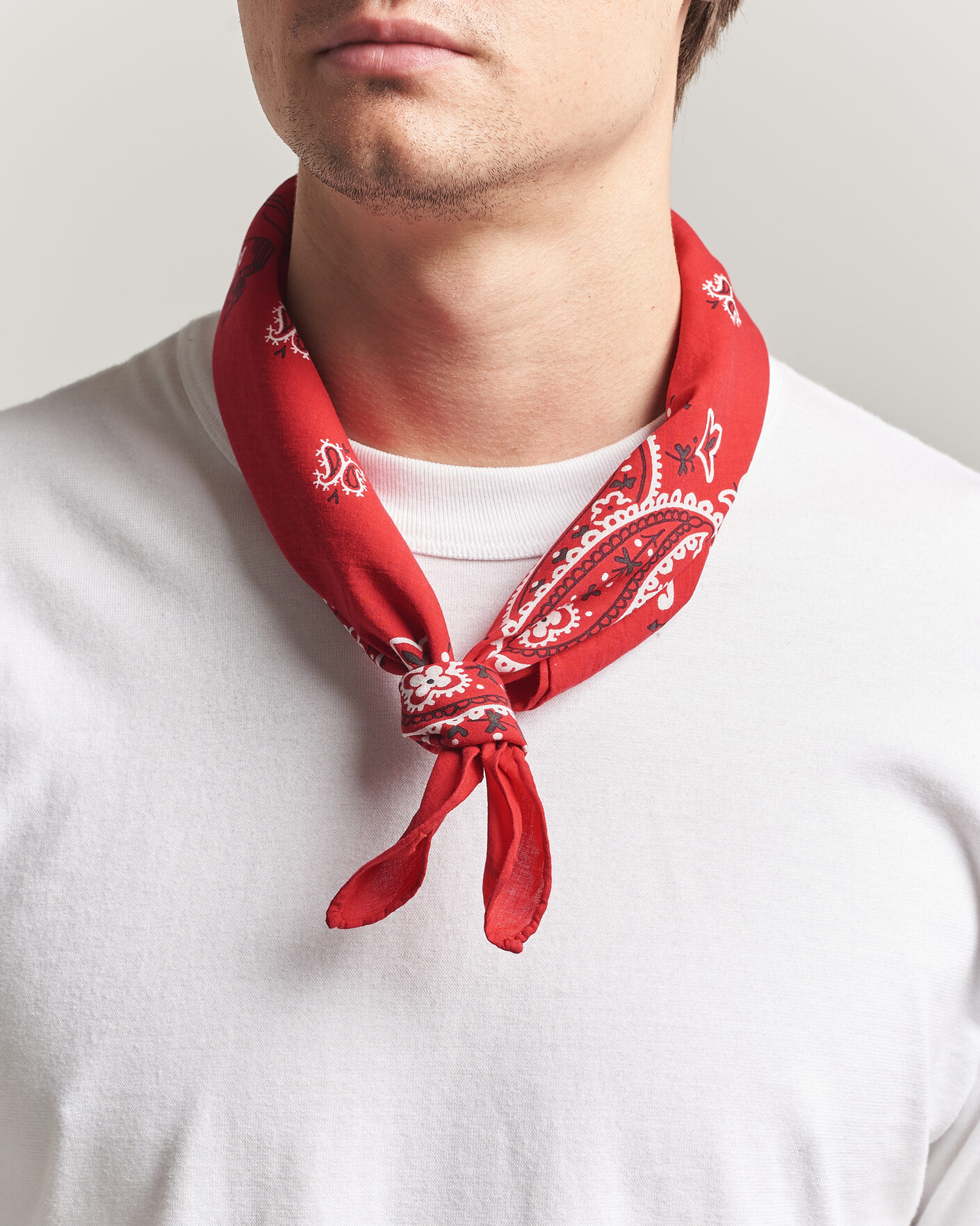 Mies | Huivit | Polo Ralph Lauren | Cotton Printed Bandana Red/White