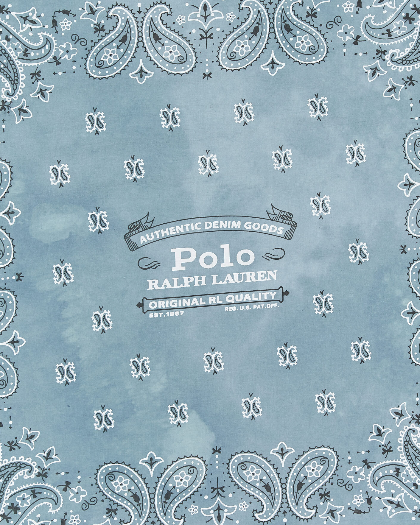 Mies | Huivit | Polo Ralph Lauren | Cotton Printed Bandana Vessle Blue
