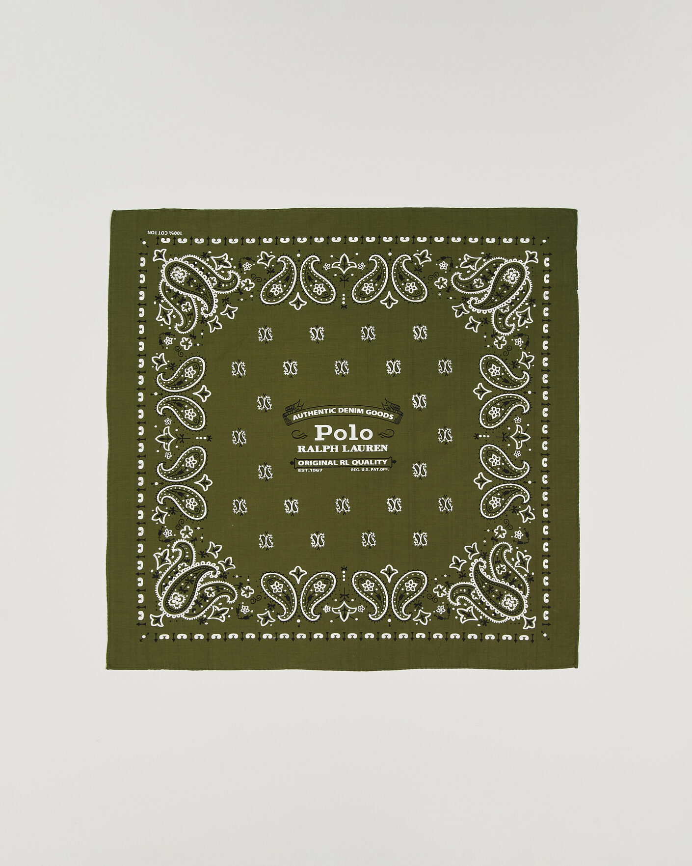 Mies | Huivit | Polo Ralph Lauren | Cotton Printed Bandana Supply Olive